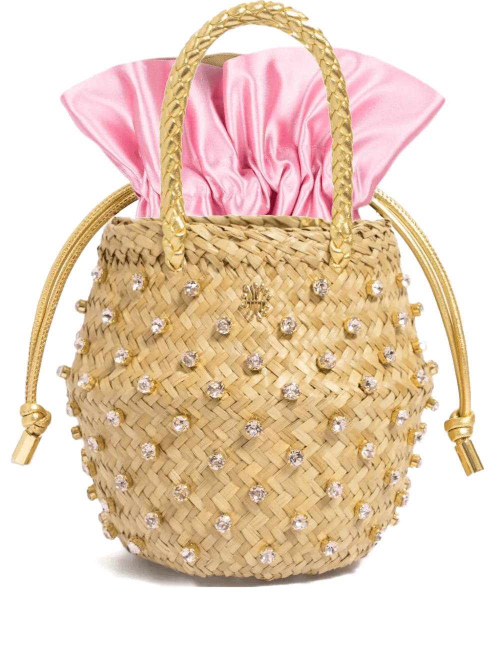 mini Nina crystal-embellishment bucket bag - Image 1