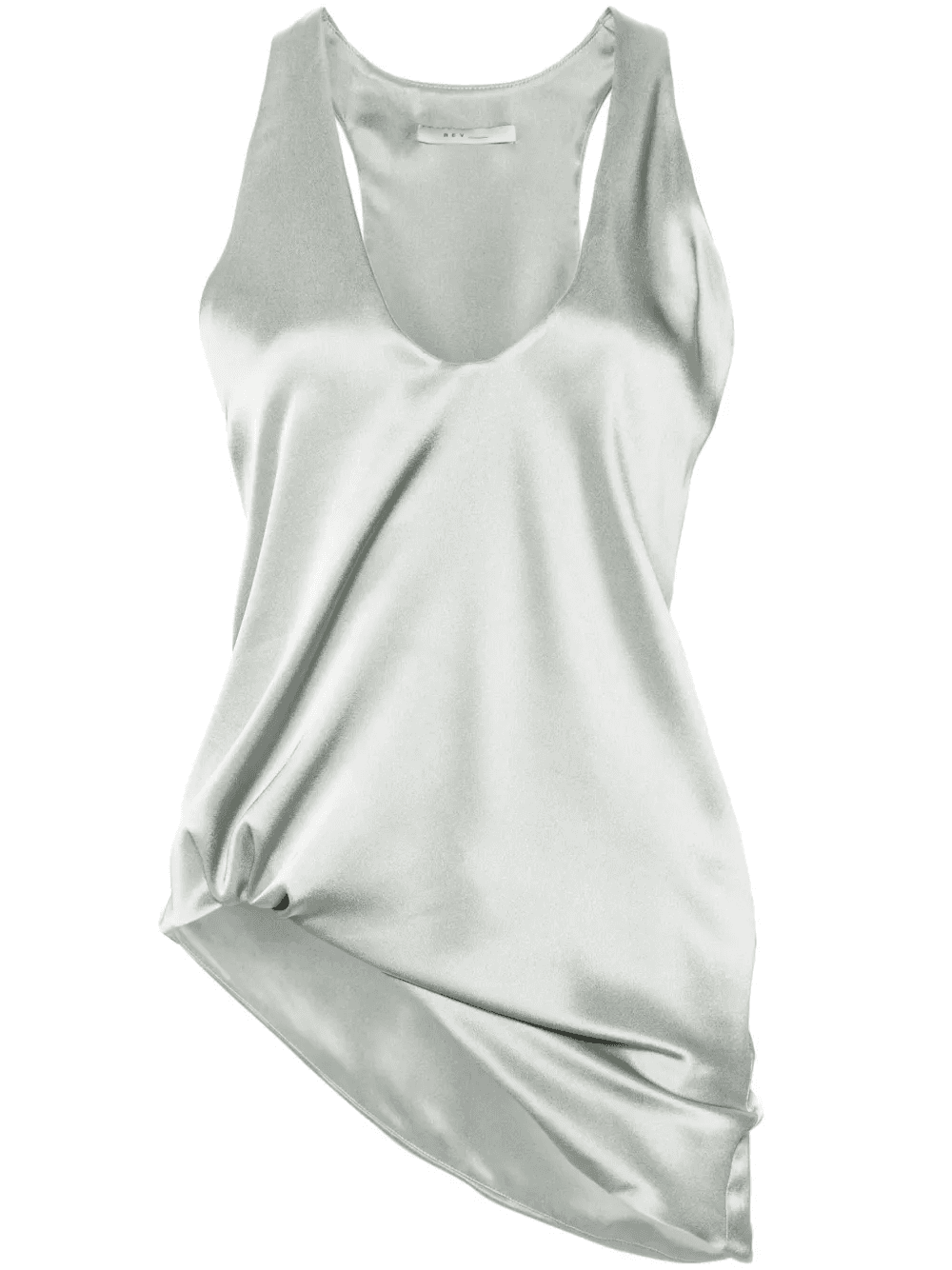 asymmetric satin tank top - Image 1