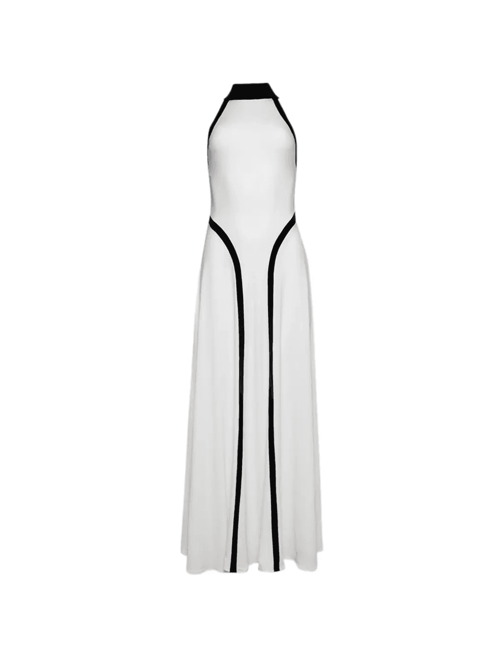 Olympia halterneck panelled midi dress - Image 1