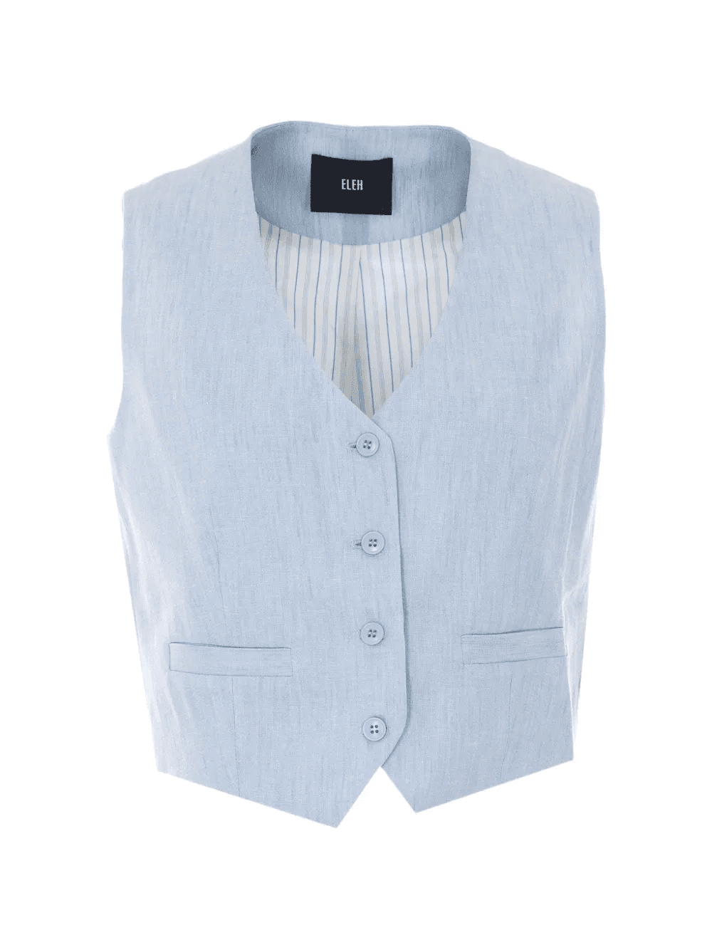 V-neck button waistcoat - Image 1