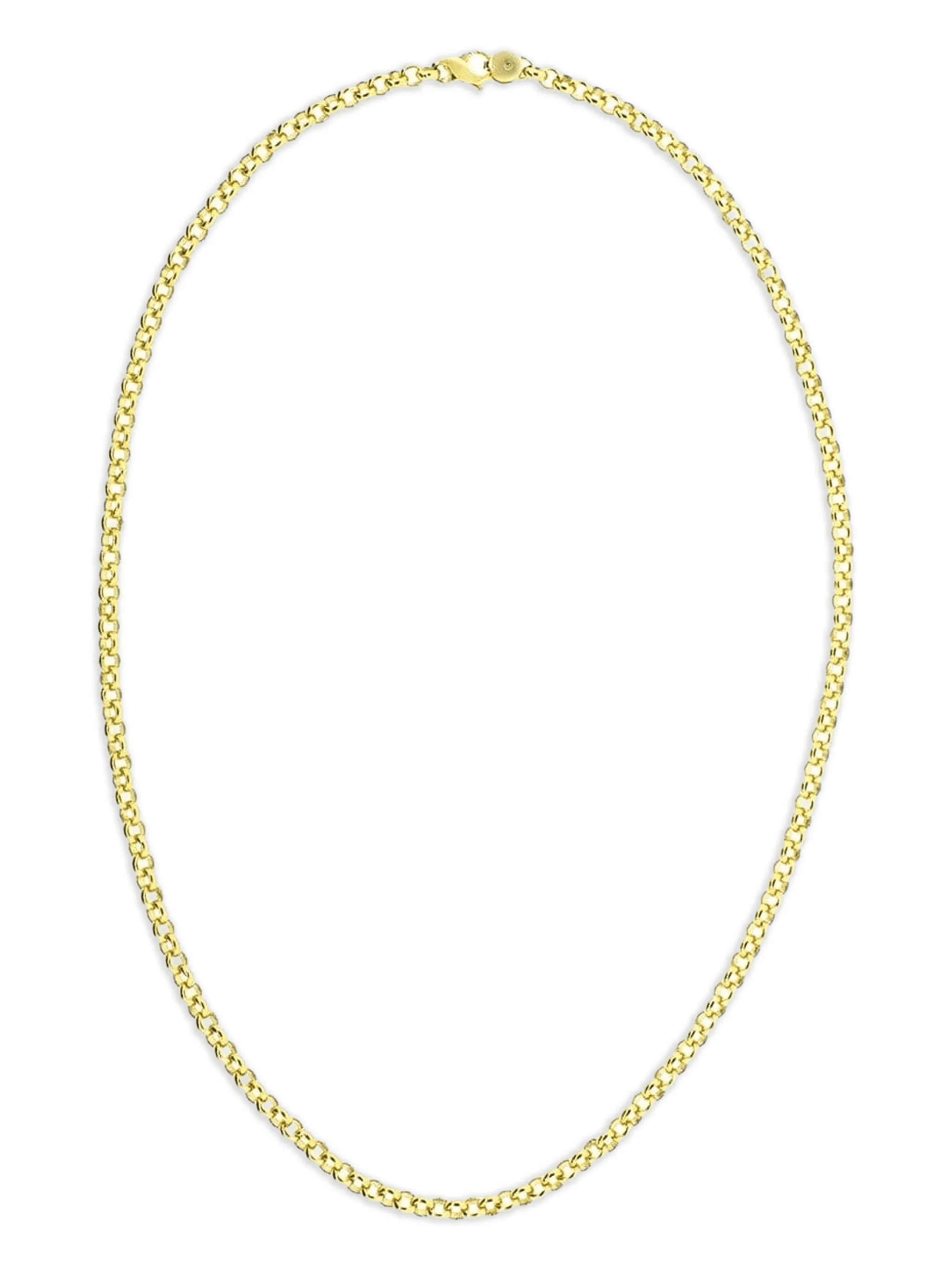18kt yellow gold rolo chain necklace - Image 1