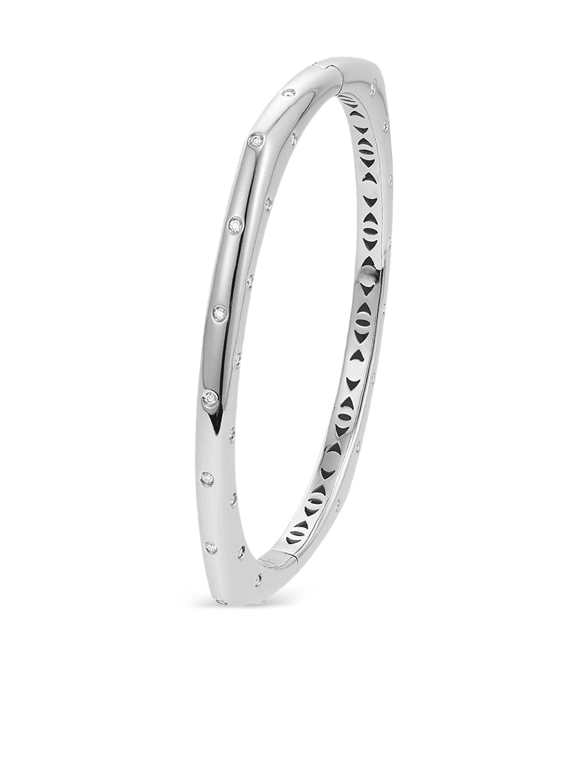 18K white gold Ghost bangle bracelet - Image 1
