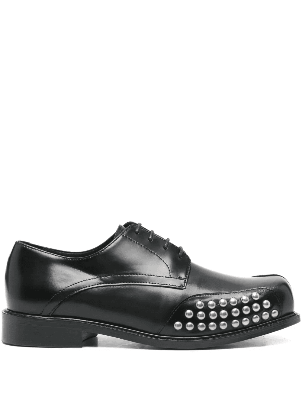 stud-panel square-toe Derby shoes - Image 1