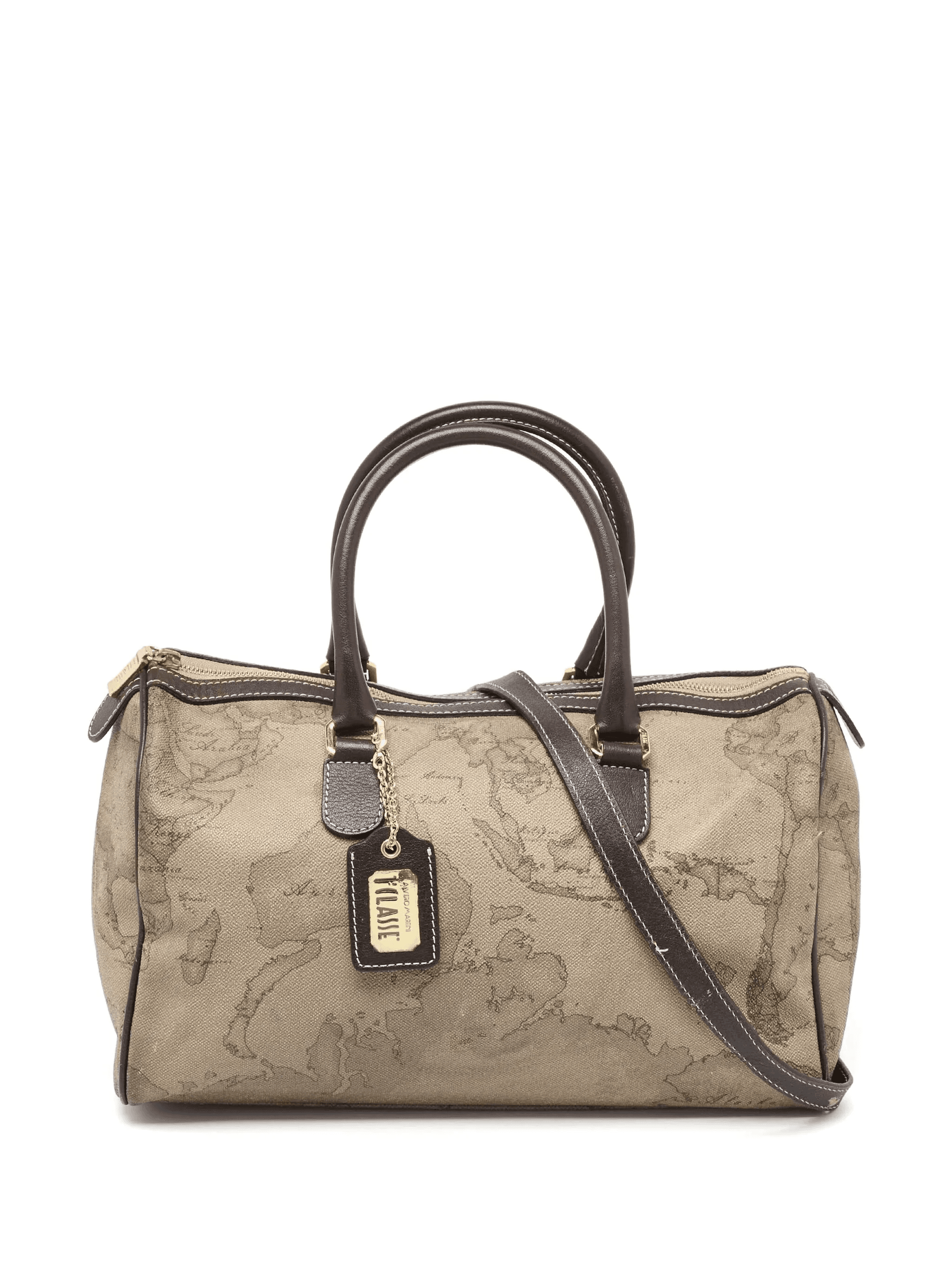 1990s map-print satchel bag - Image 1