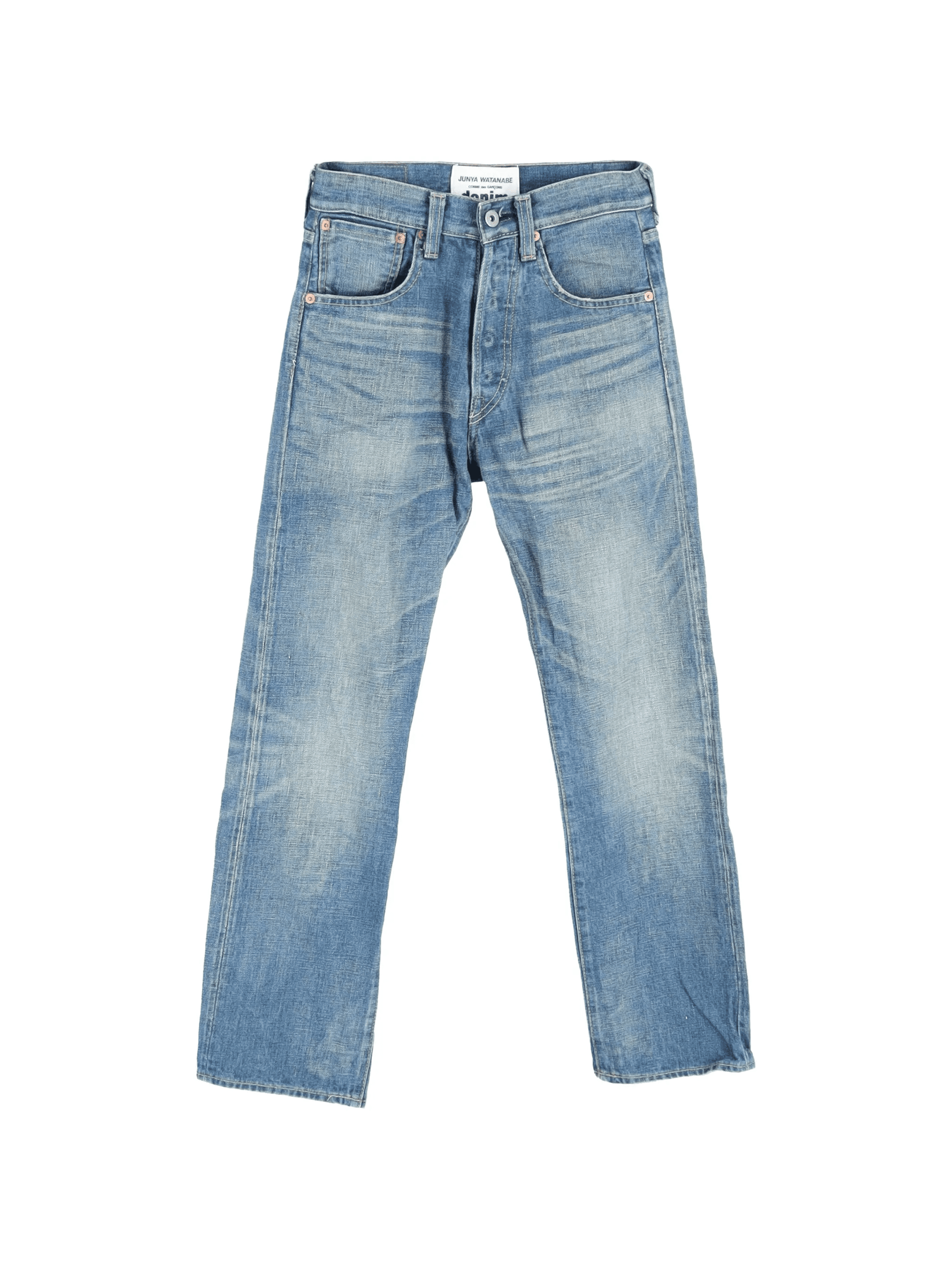 logo-patch cotton jeans - Image 1