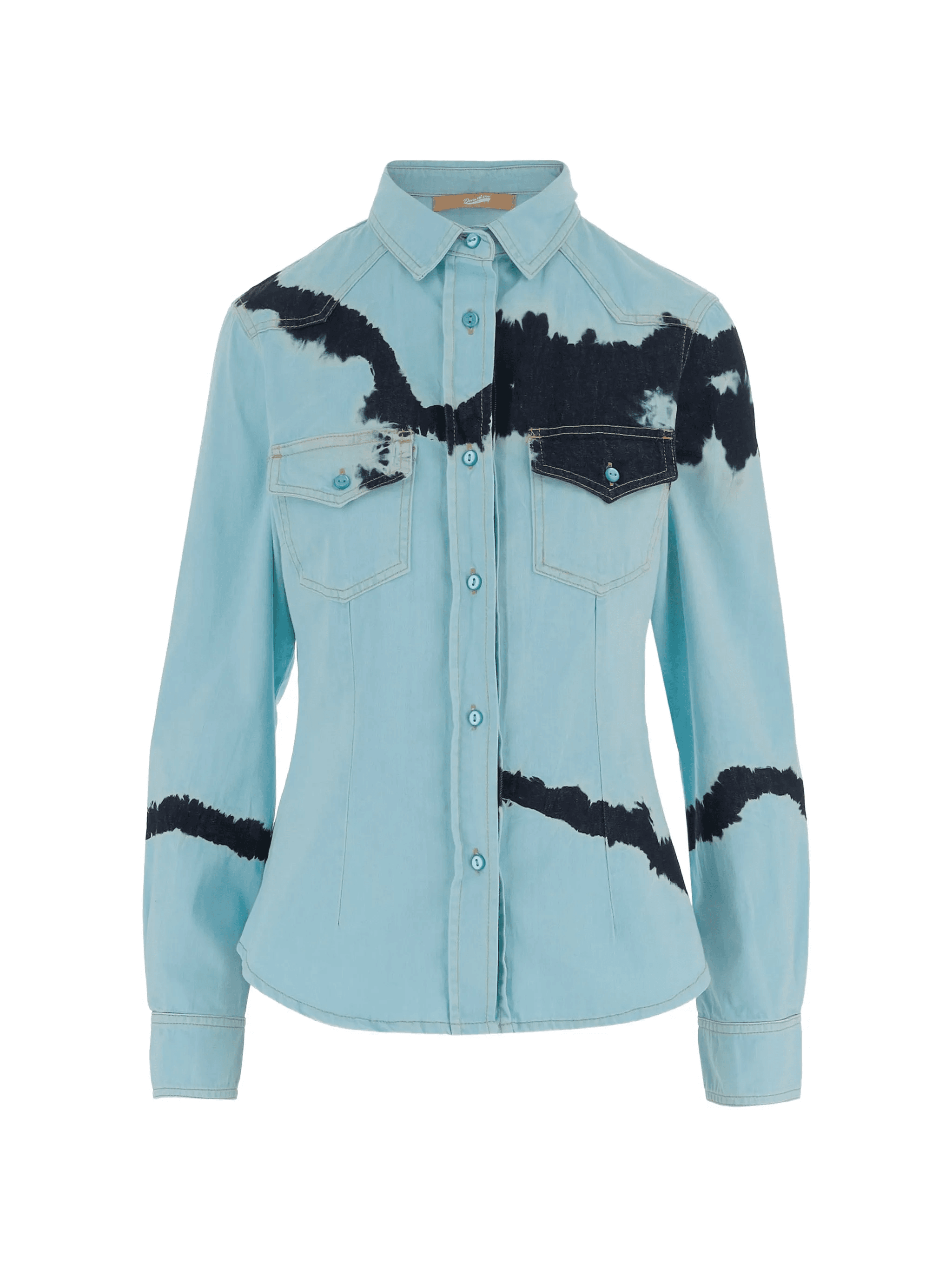 tie dye buttoned shirt - Image 1