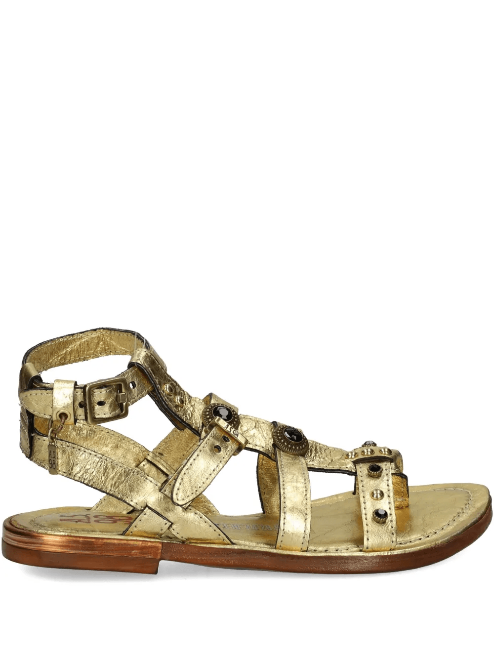 Grant studded buckled flat sandals - Image 1