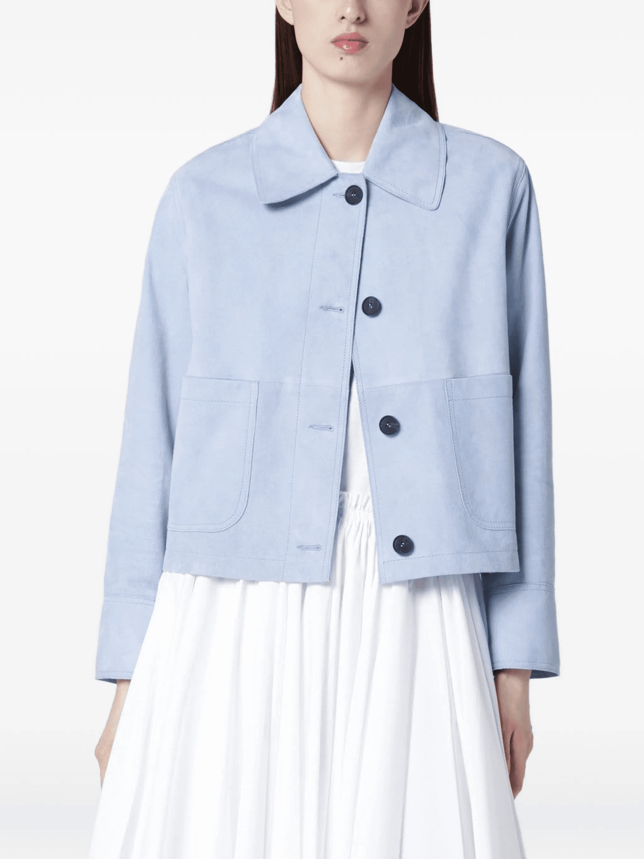 point-collar jacket - Image 1