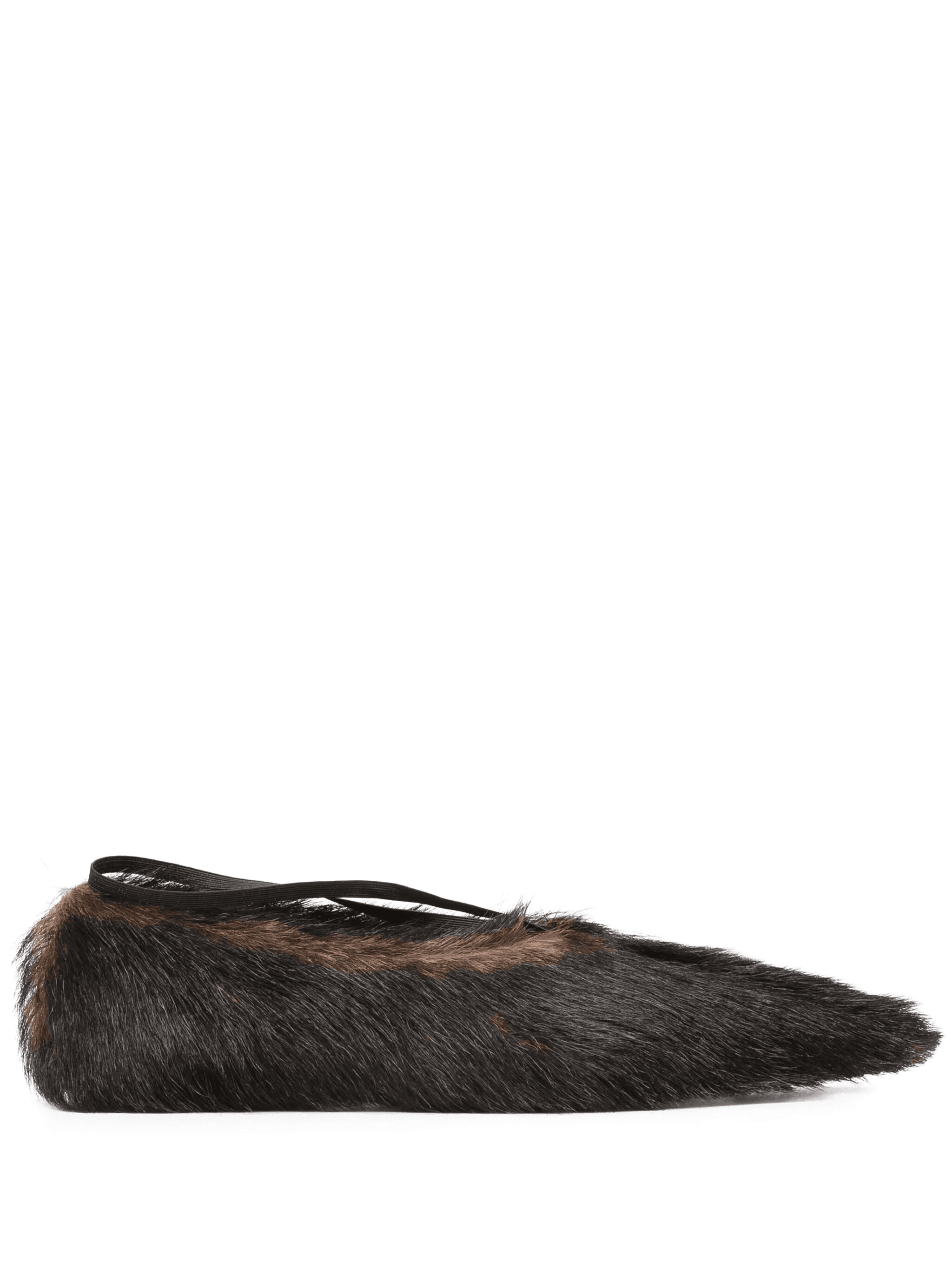 fur ballet flats - Image 1