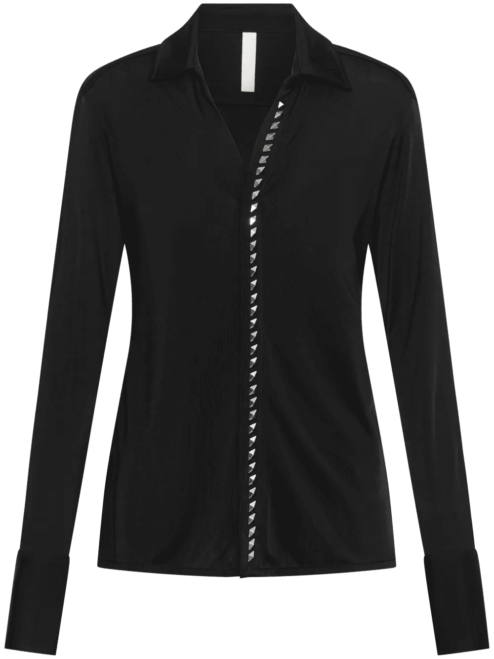 studded-placket shirt - Image 1