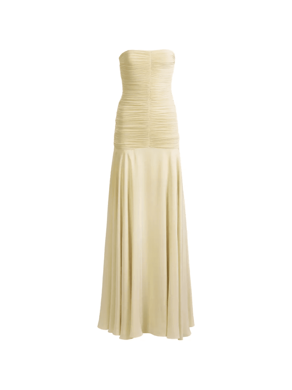 Norma ruched strapless maxi dress - Image 1