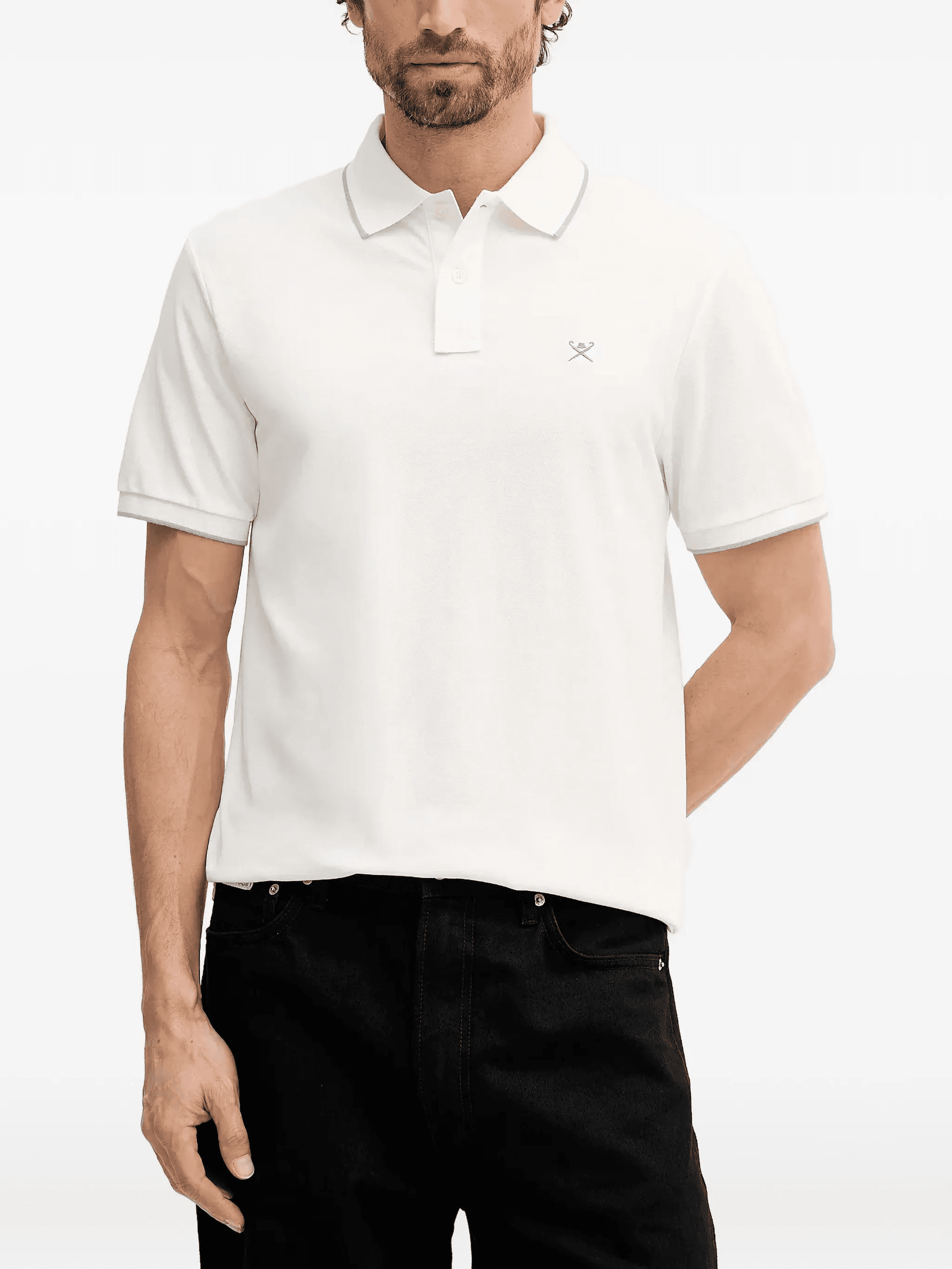 logo-embroidery polo shirt - Image 1