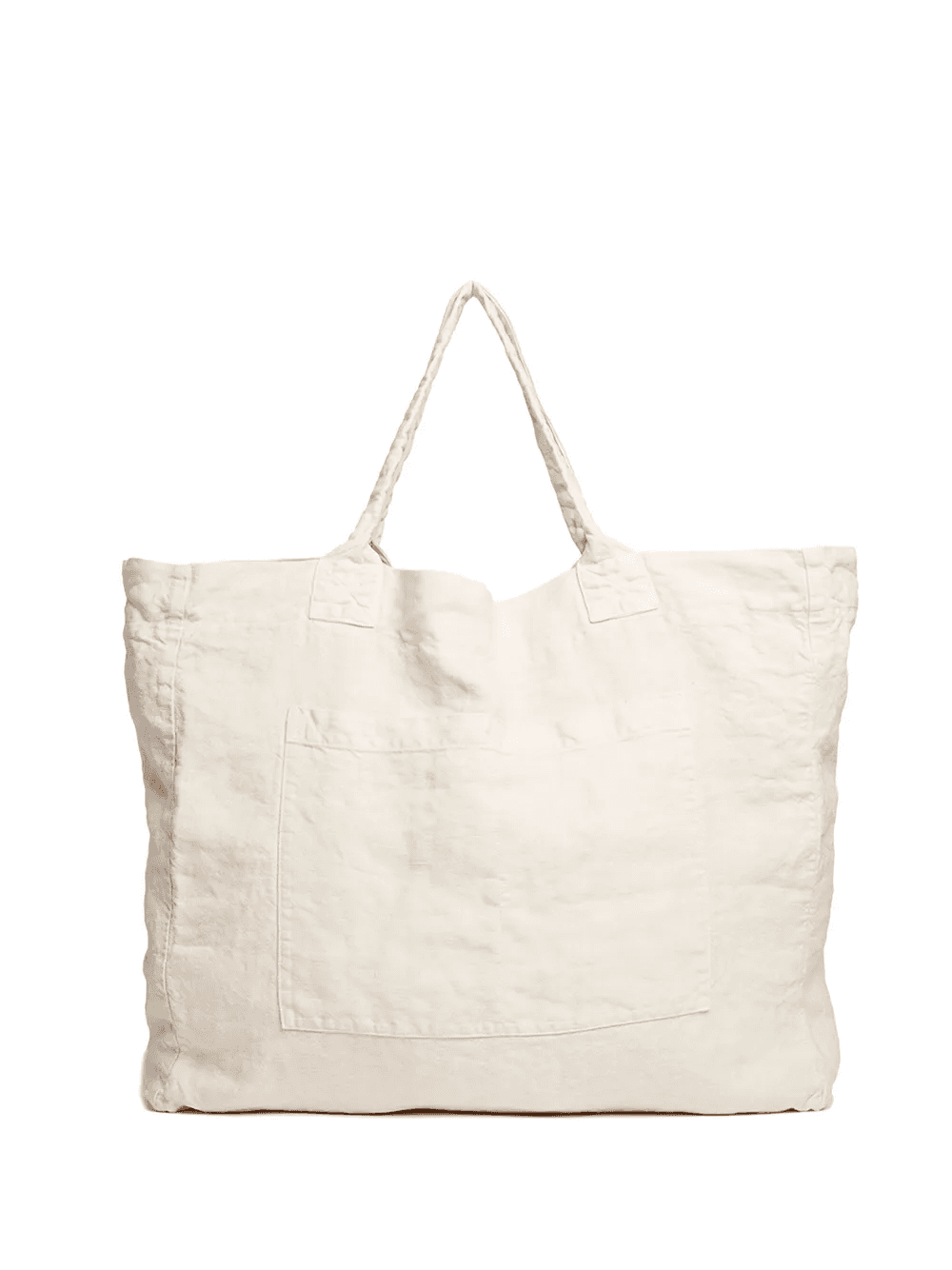 linen weekend tote bag - Image 1