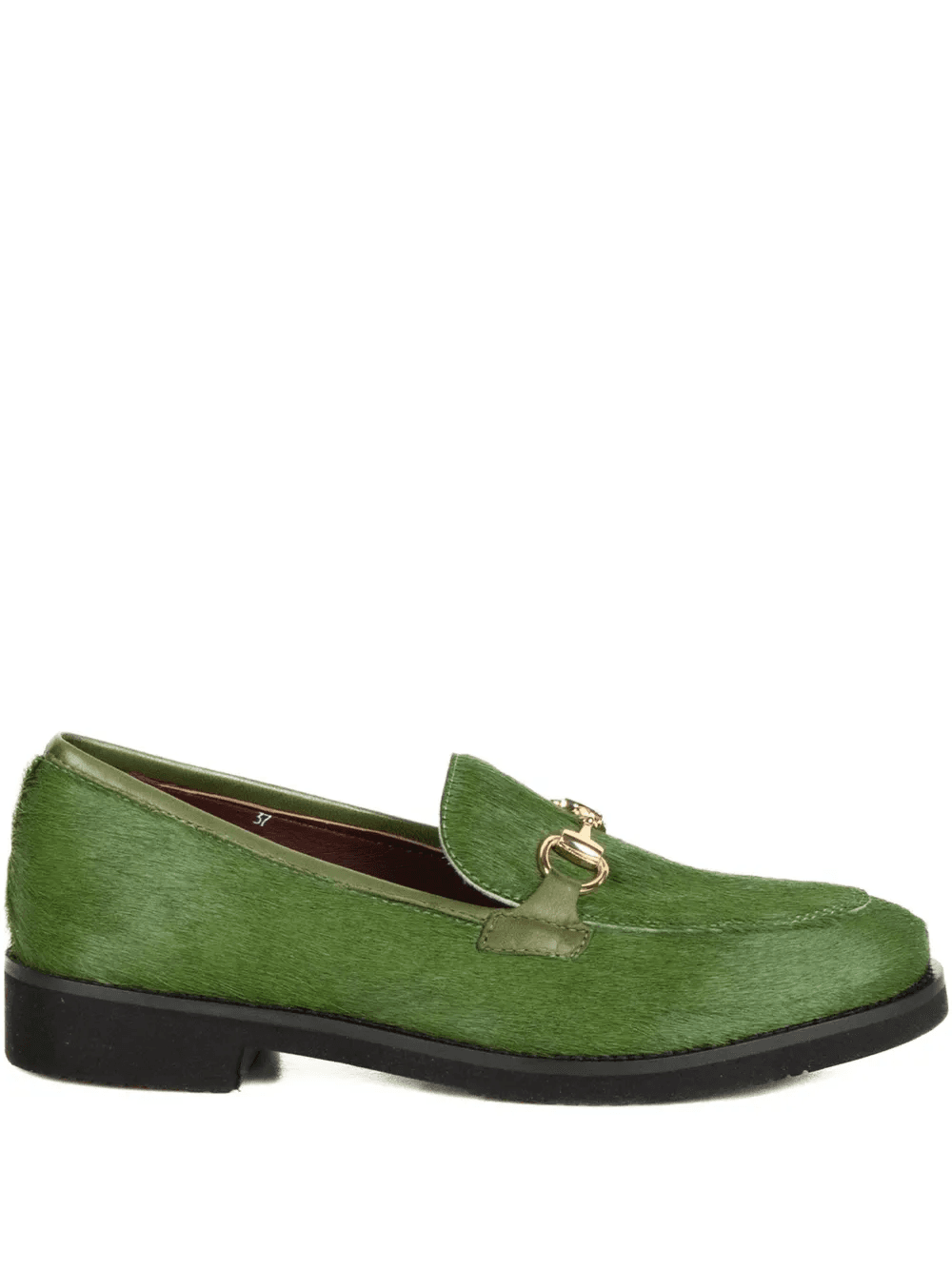 hair-texture flat loafers - Image 1