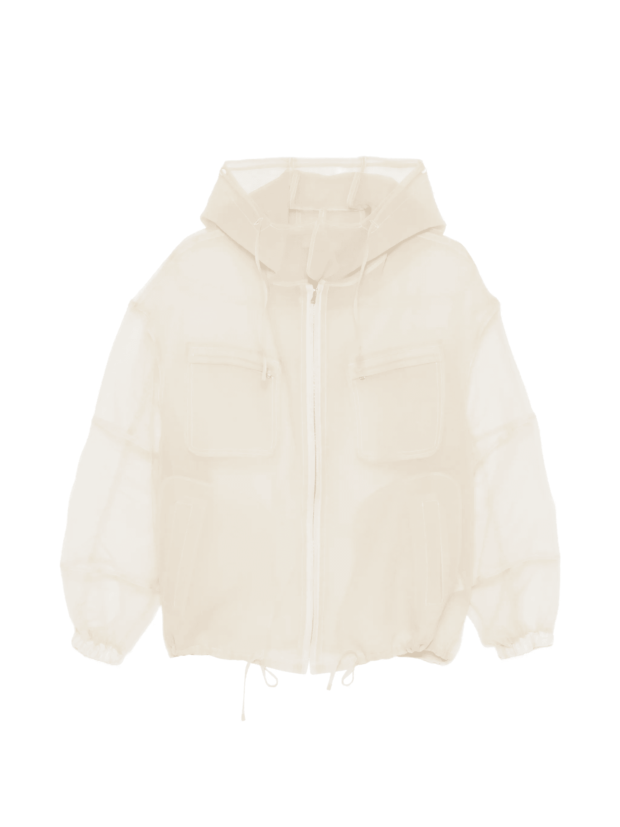 hooded chest-pocket jacket - Image 1