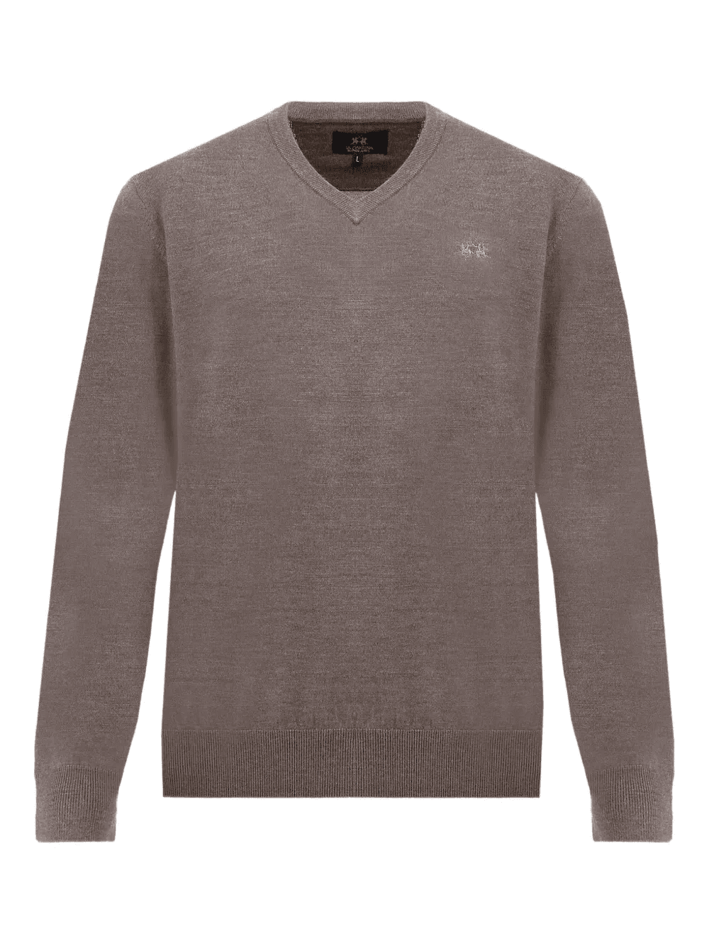 Barrie V-neck logo-detail sweater - Image 1