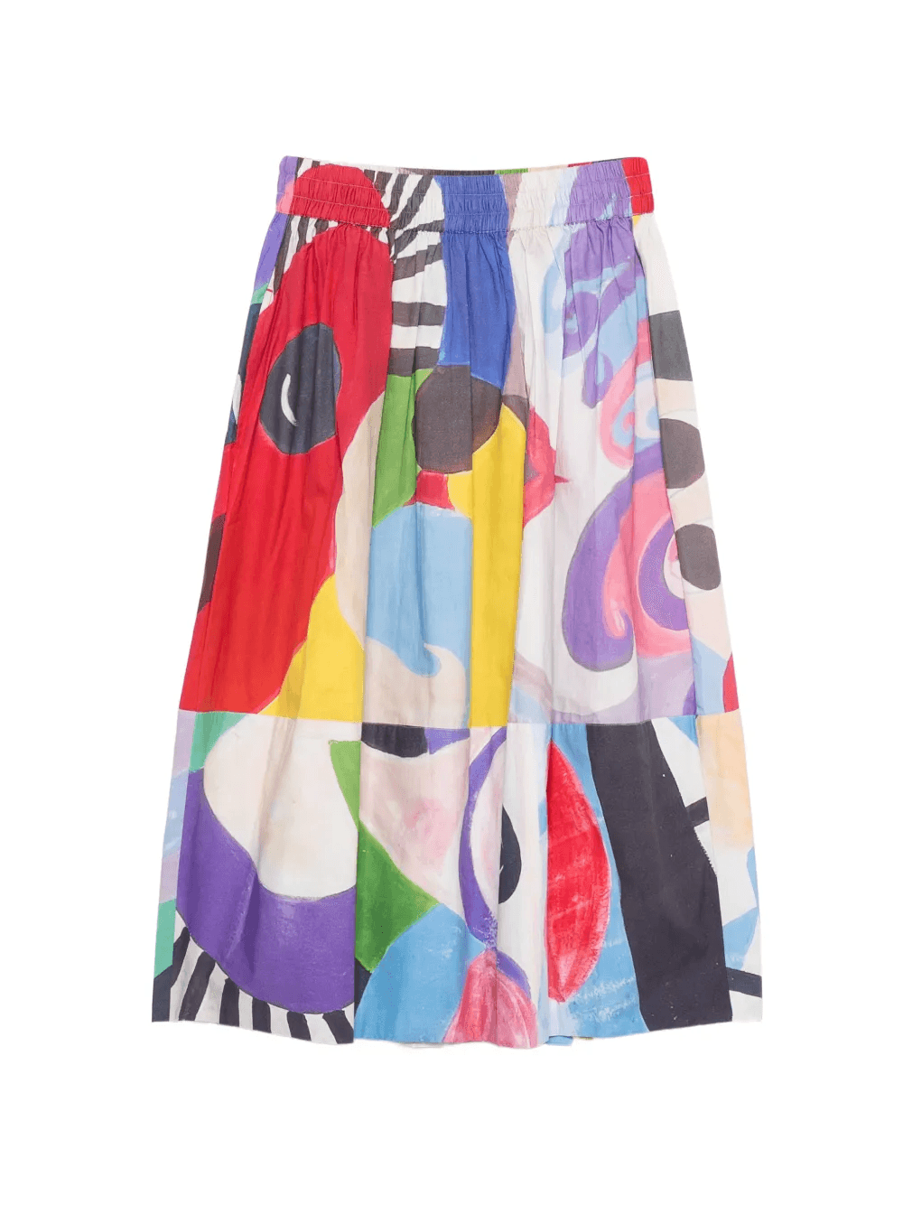 Juju patchwork flared midi skirt - Image 1