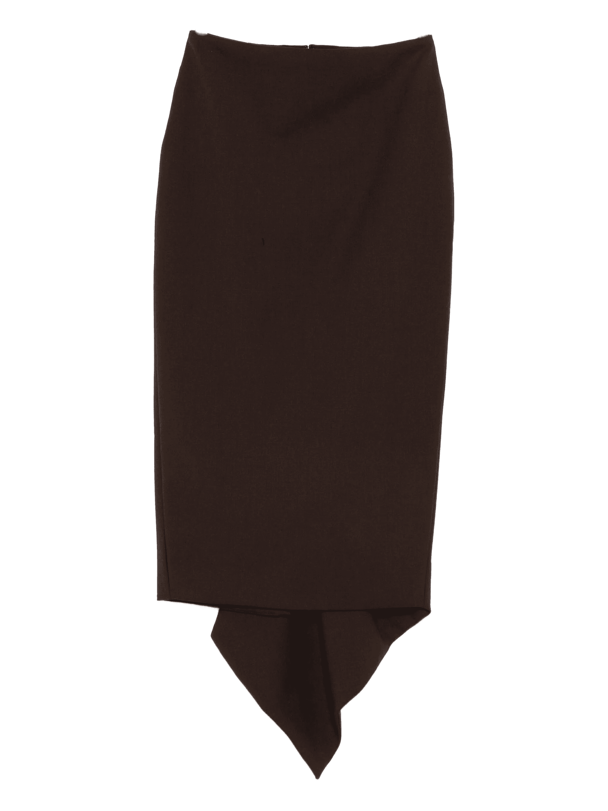 draped asymmetric skirt - Image 1