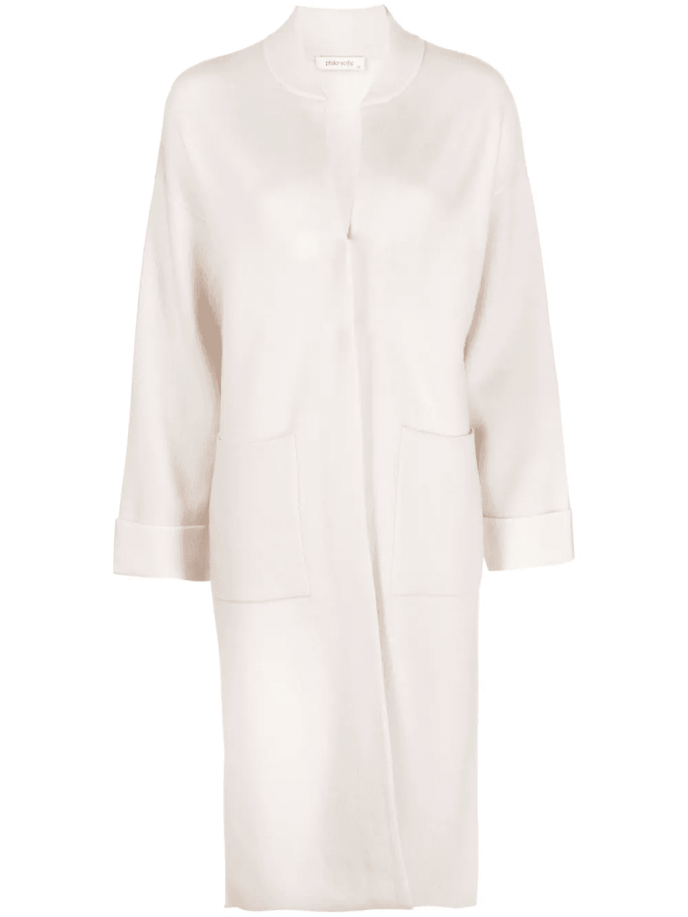 wool-cashmere blend mid-length coat - Image 1