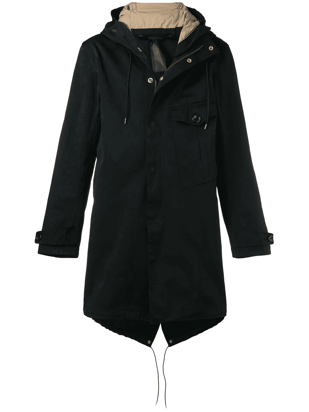 hooded parka coat - Image 1