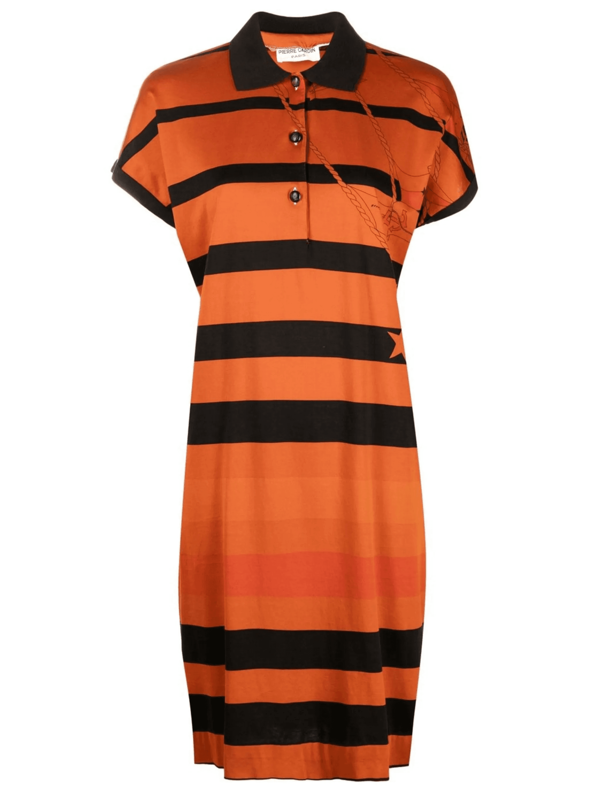 1980s striped polo dress - Image 1