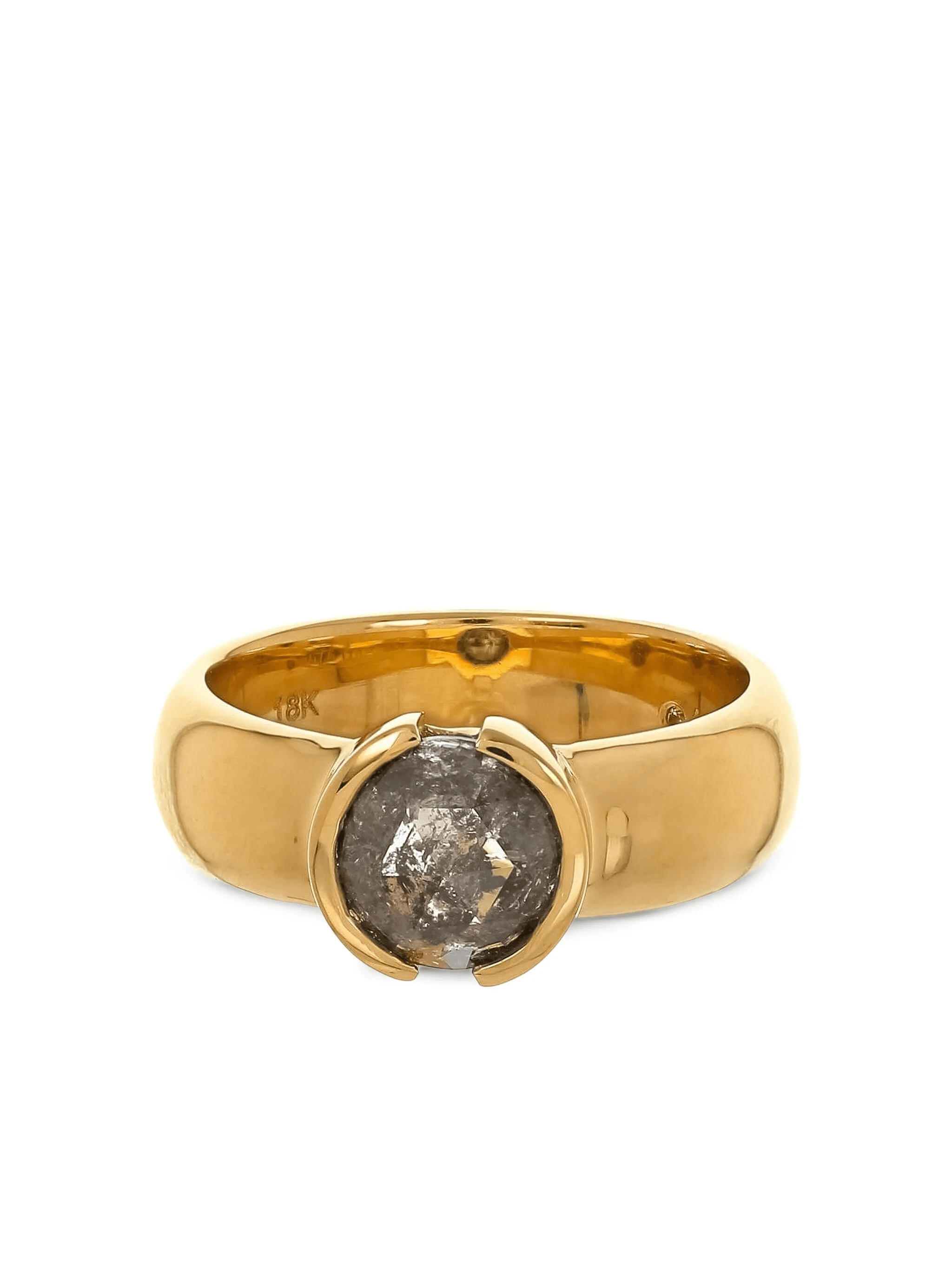 18K yellow gold Chubby diamond and sapphire ring - Image 1