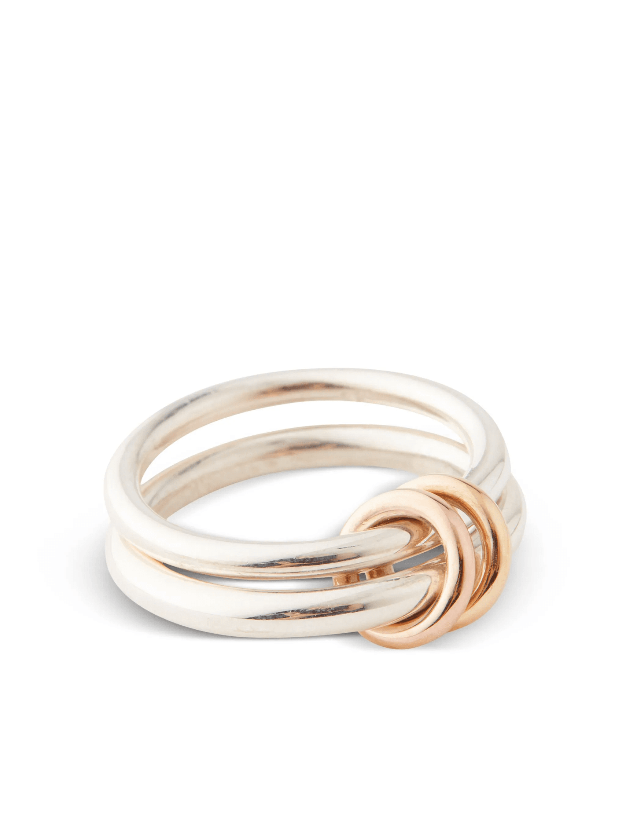 silver, 18kt yellow and rose gold Calliope ring - Image 1