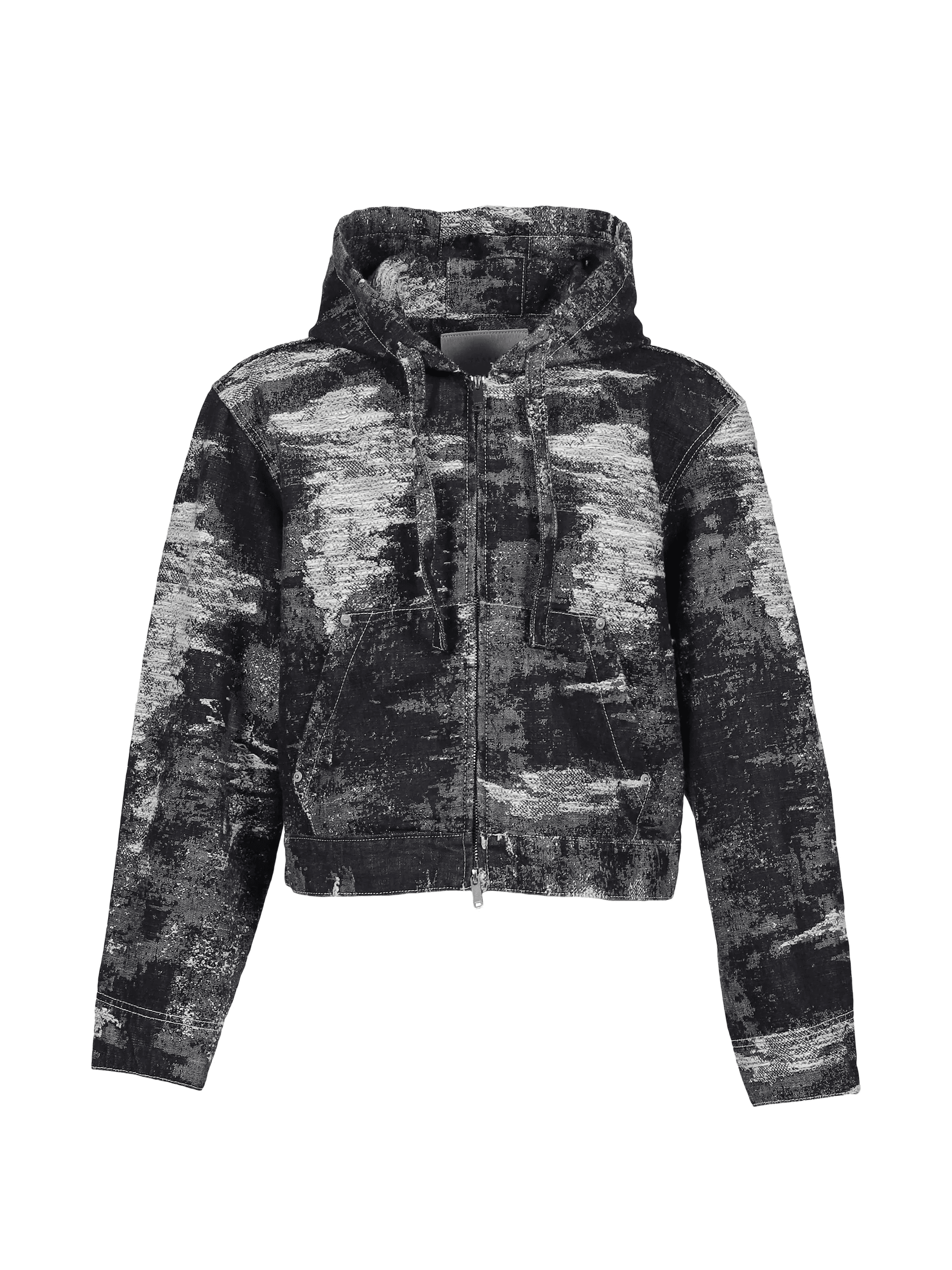 zip-up hooded jacket - Image 1