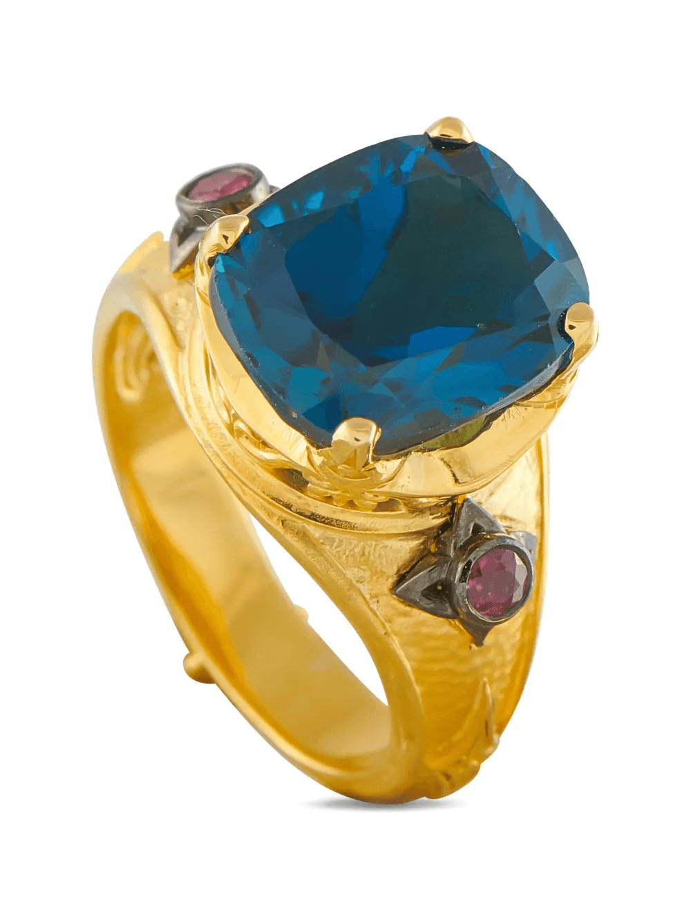 topaz and ruby ring - Image 1