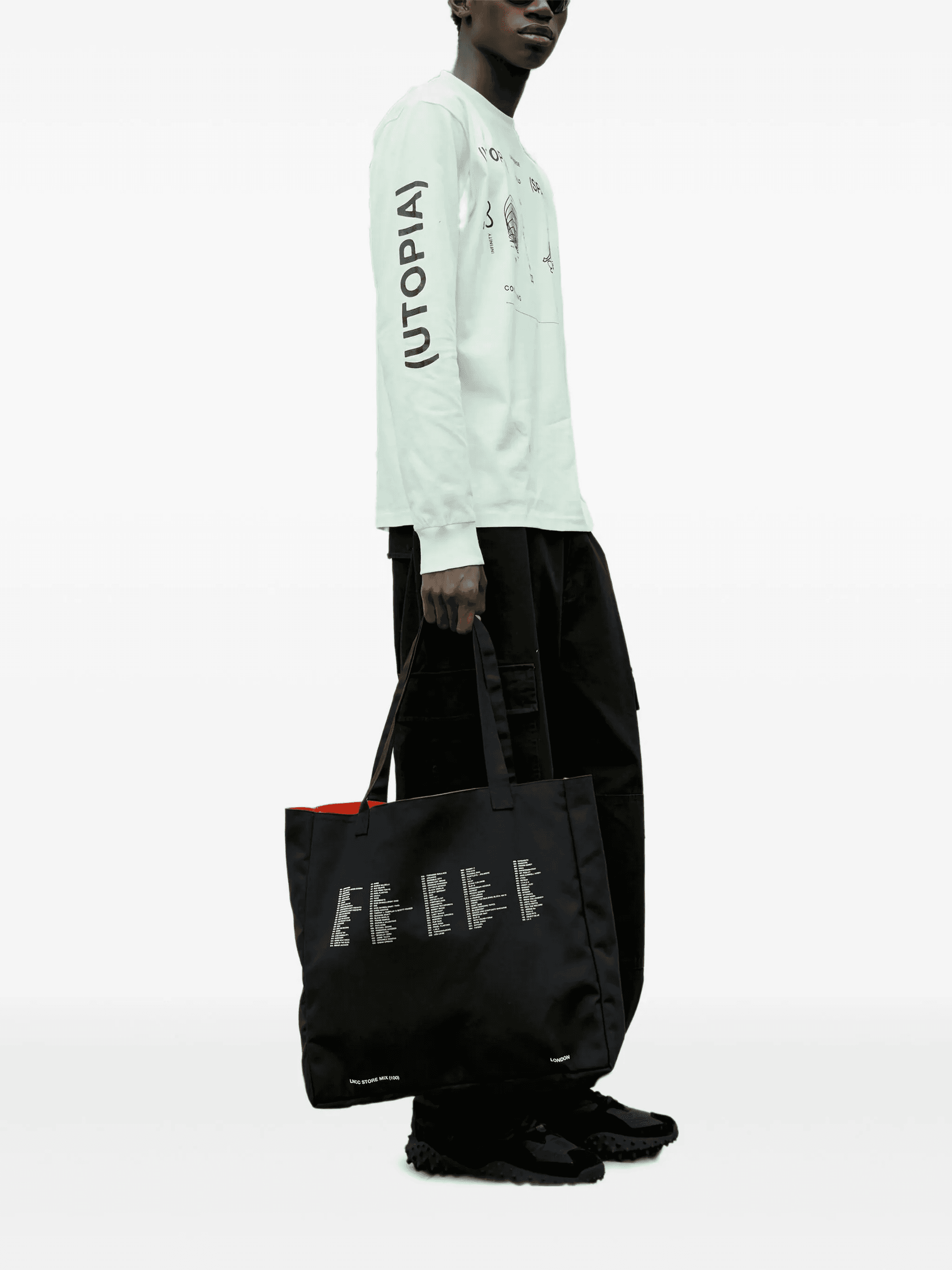 graphic-print reversible tote bag - Image 1