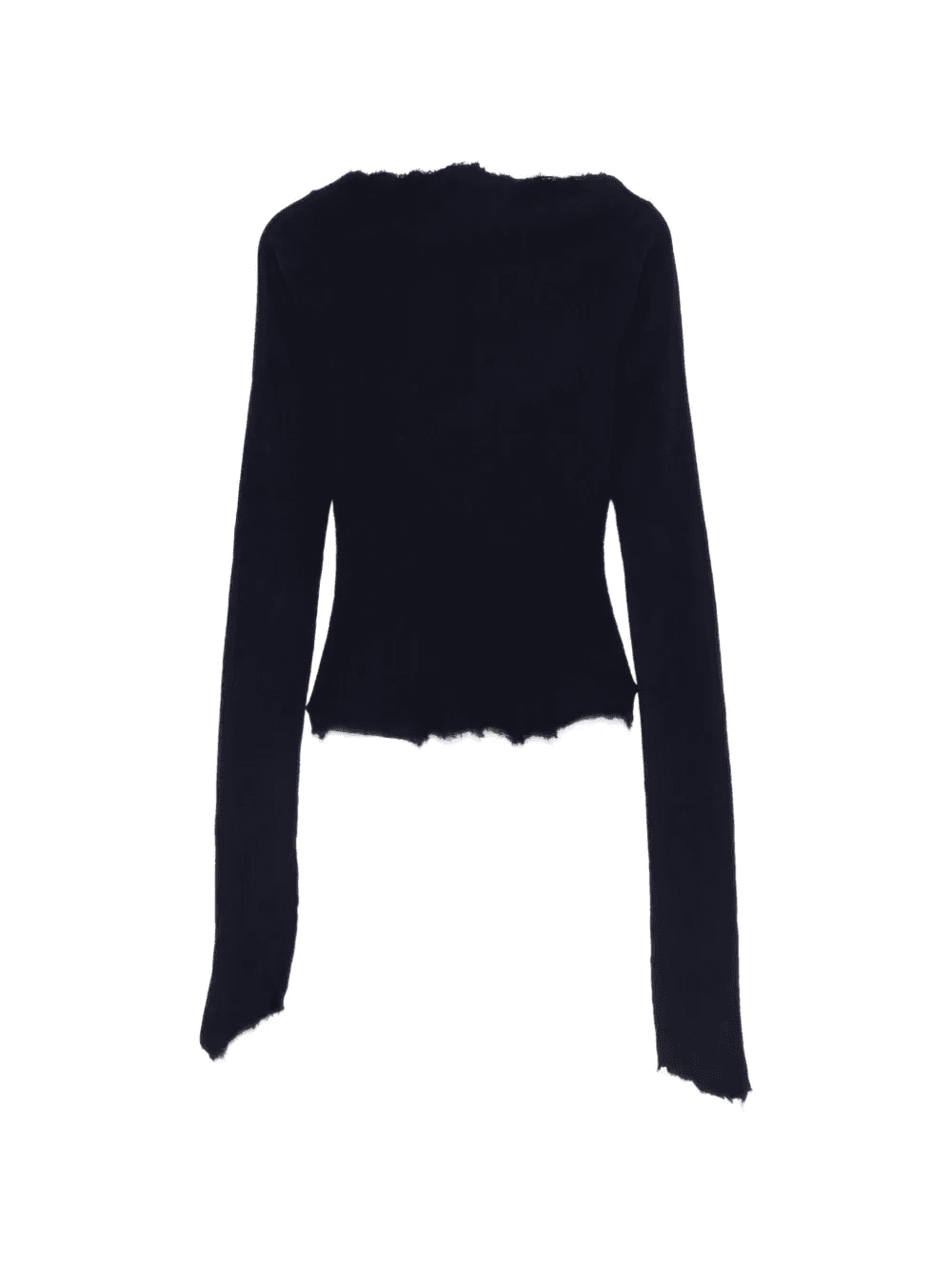 frayed long-sleeved T-shirt - Image 1