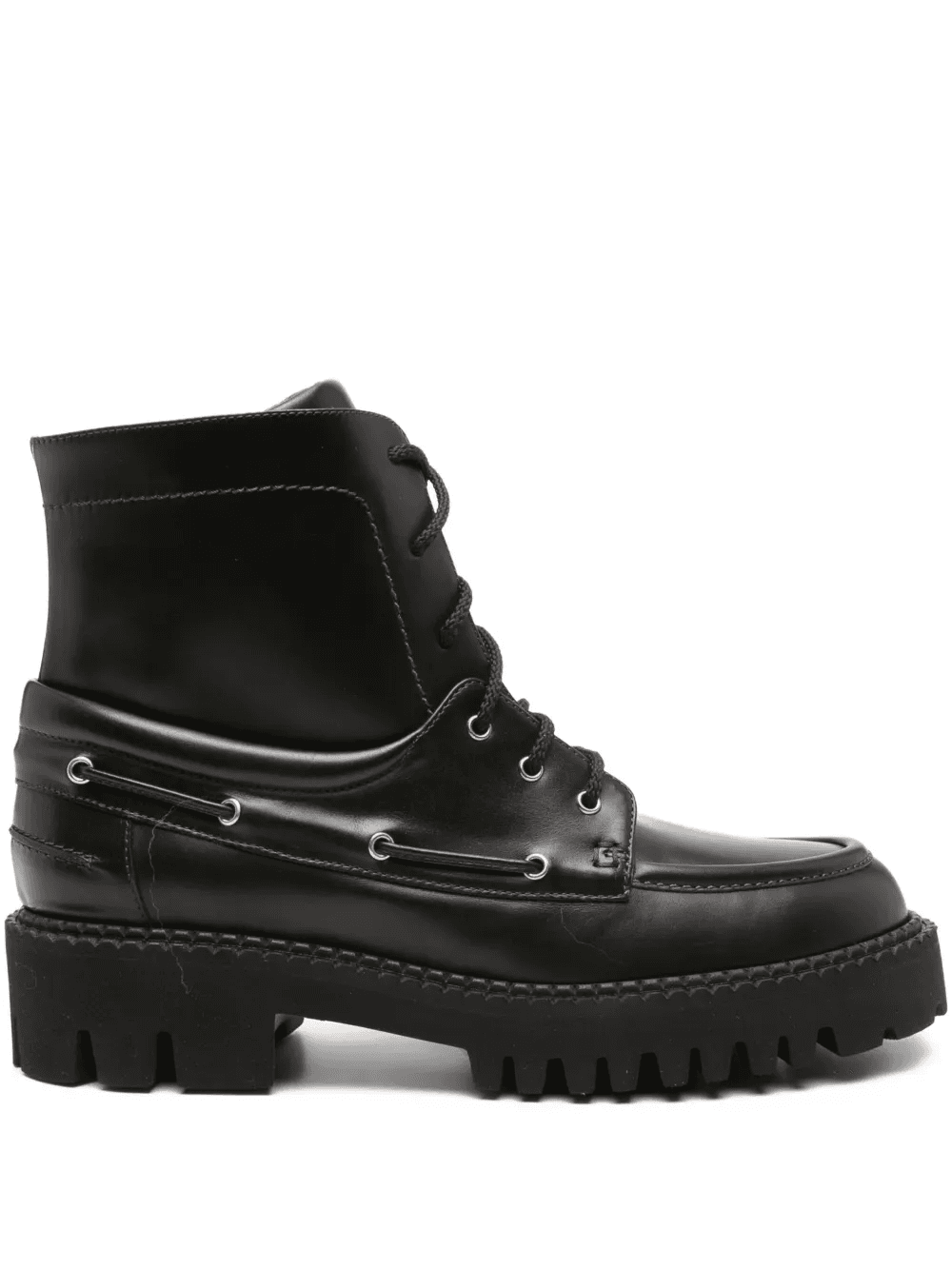 lace-up lug sole boots - Image 1