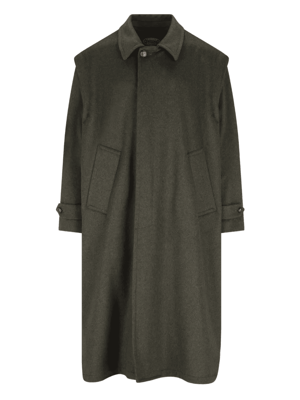 single-breasted wool coat - Image 1