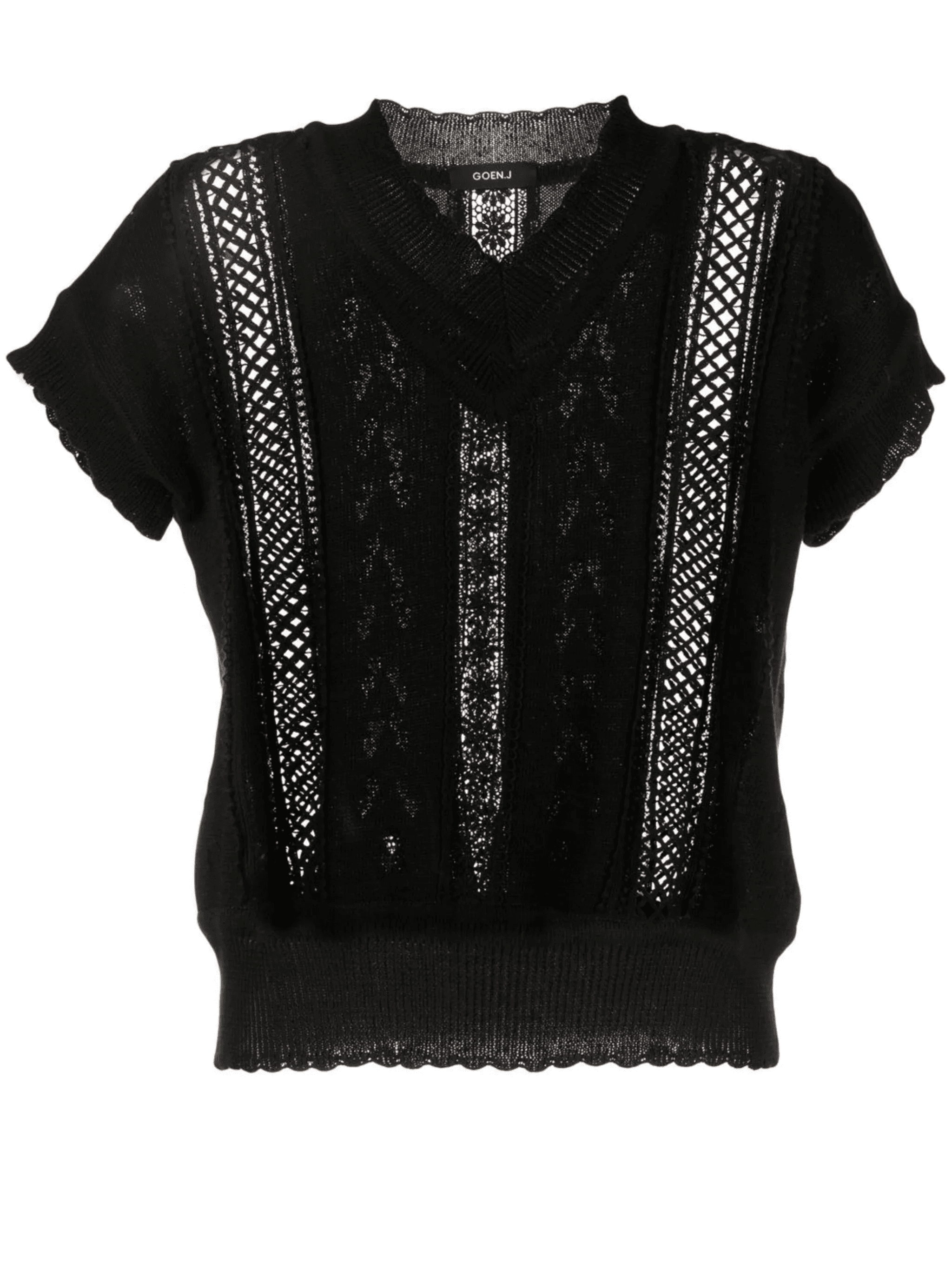 V-neck sleeveless jumper - Image 1