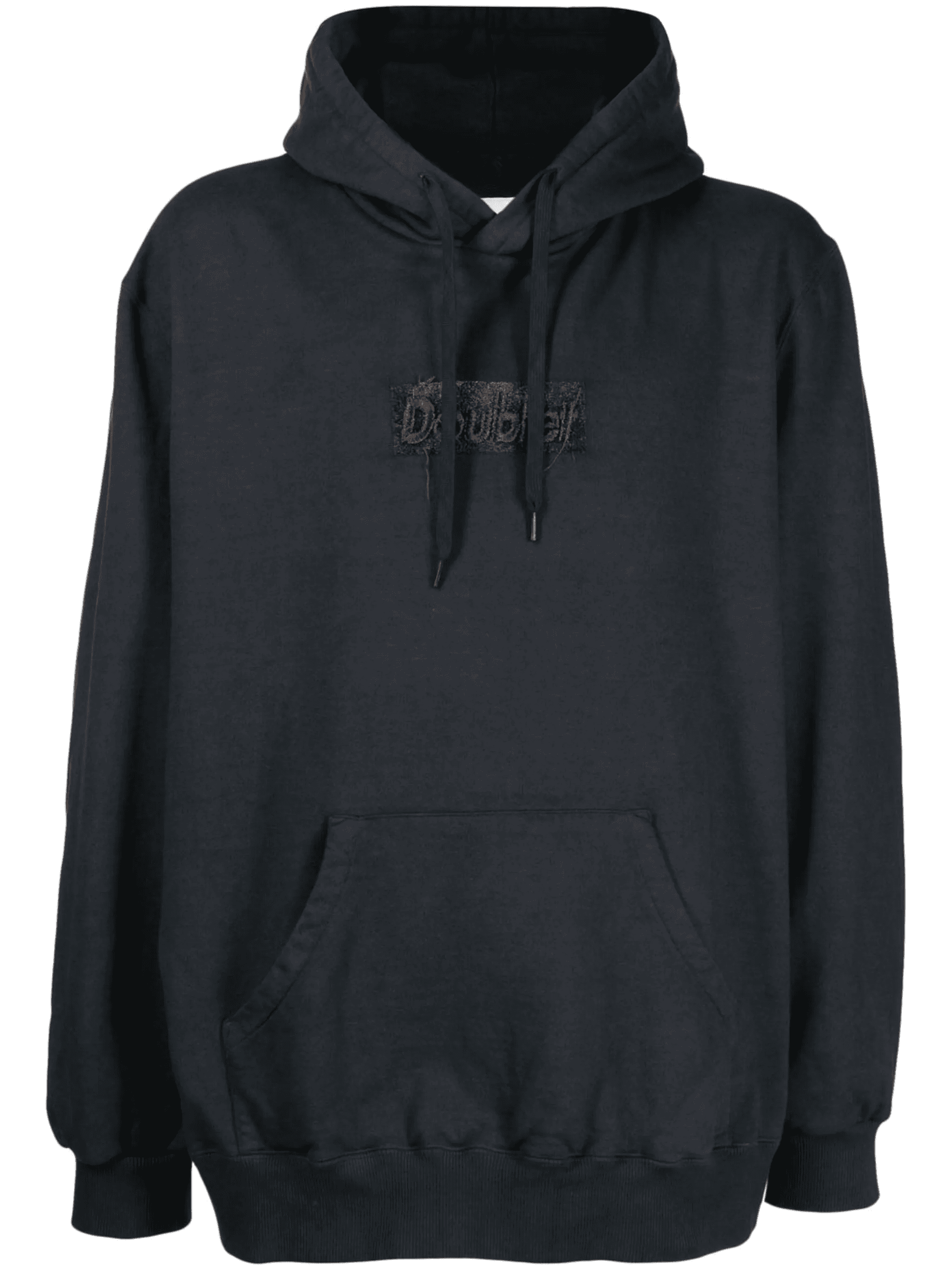 logo-patch cotton hoodie - Image 1