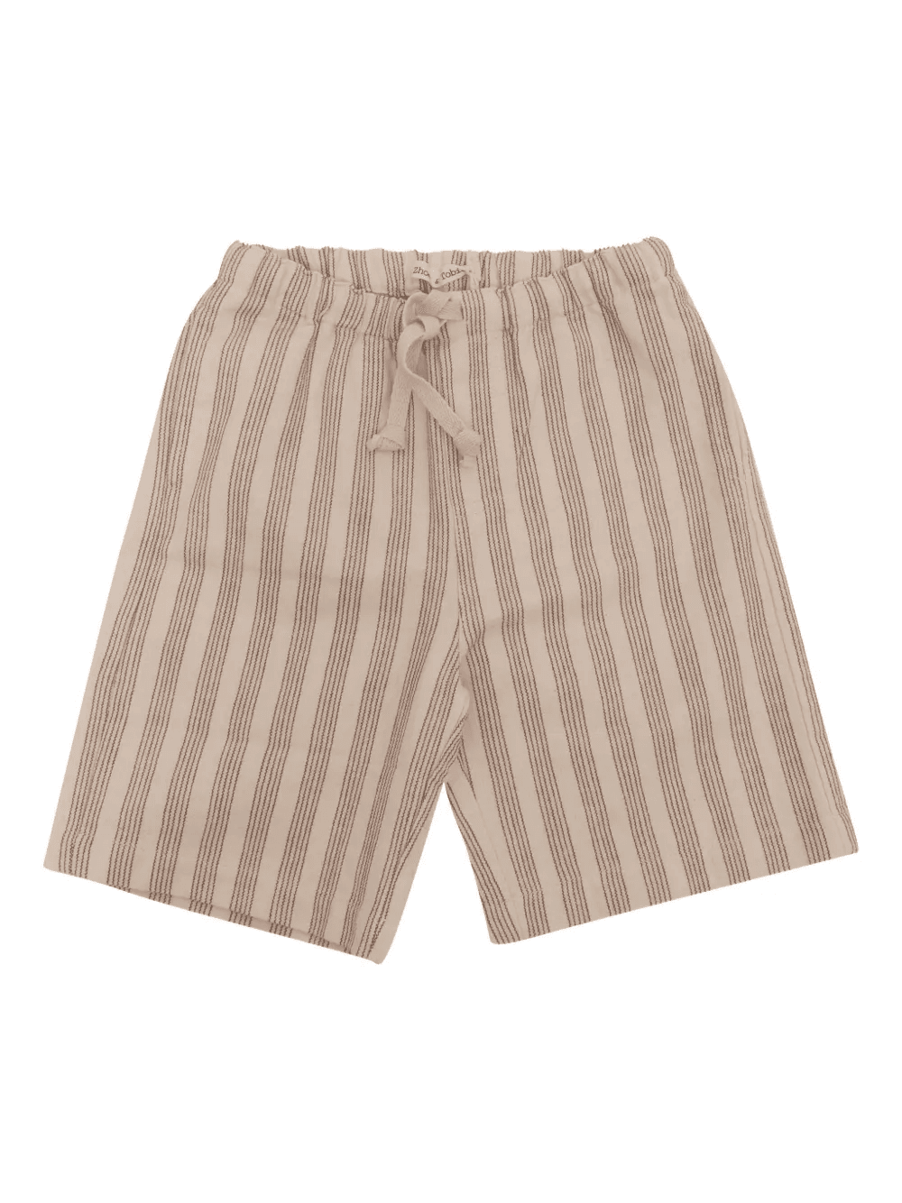 striped drawstring shorts - Image 1