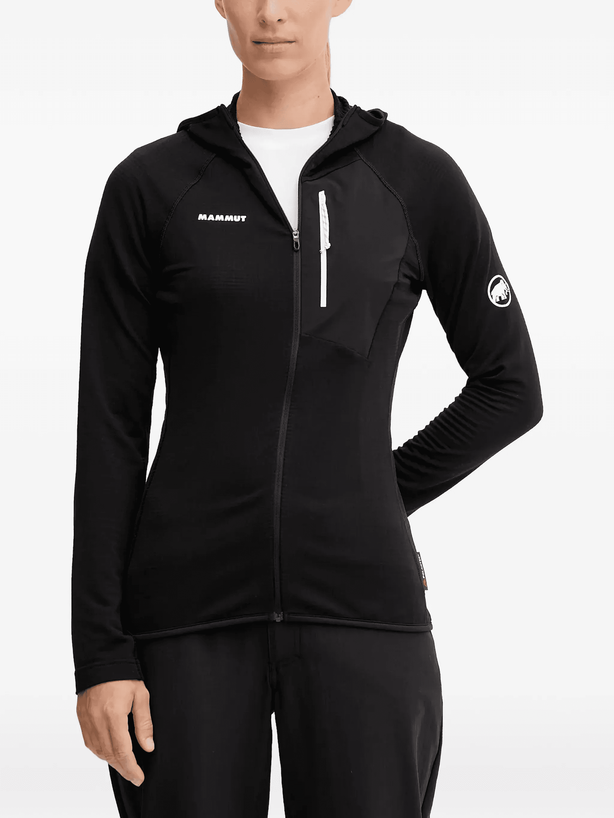 hooded zip-up top - Image 1