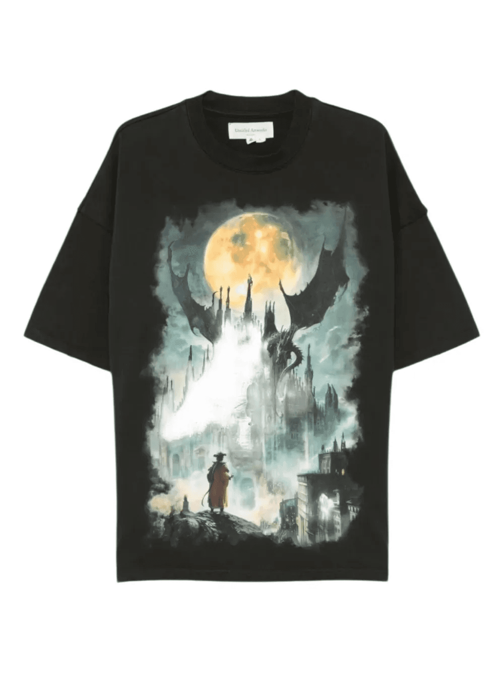 dragon-print crew neck T-shirt - Image 1