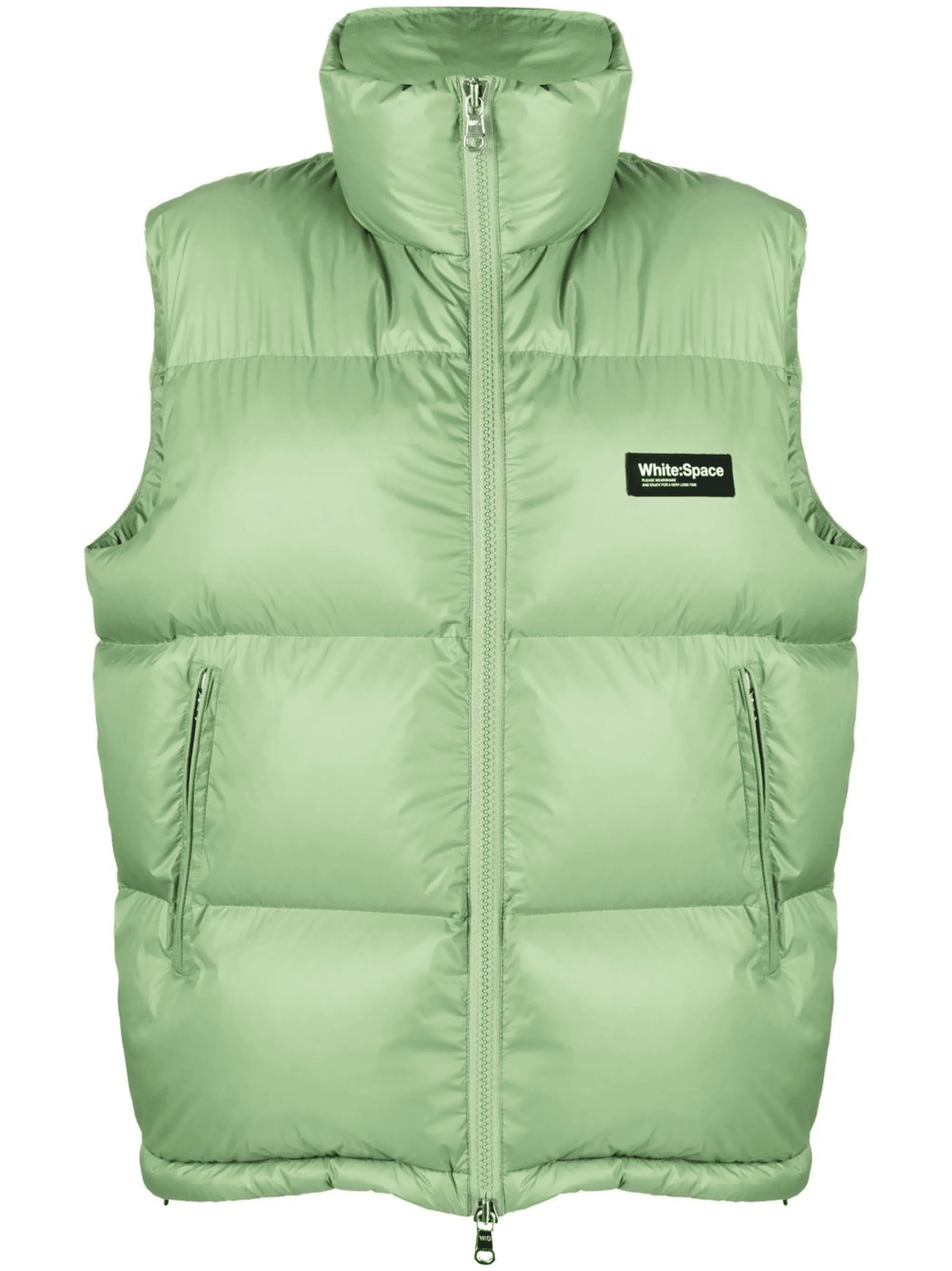 padded zip-up gilet - Image 1
