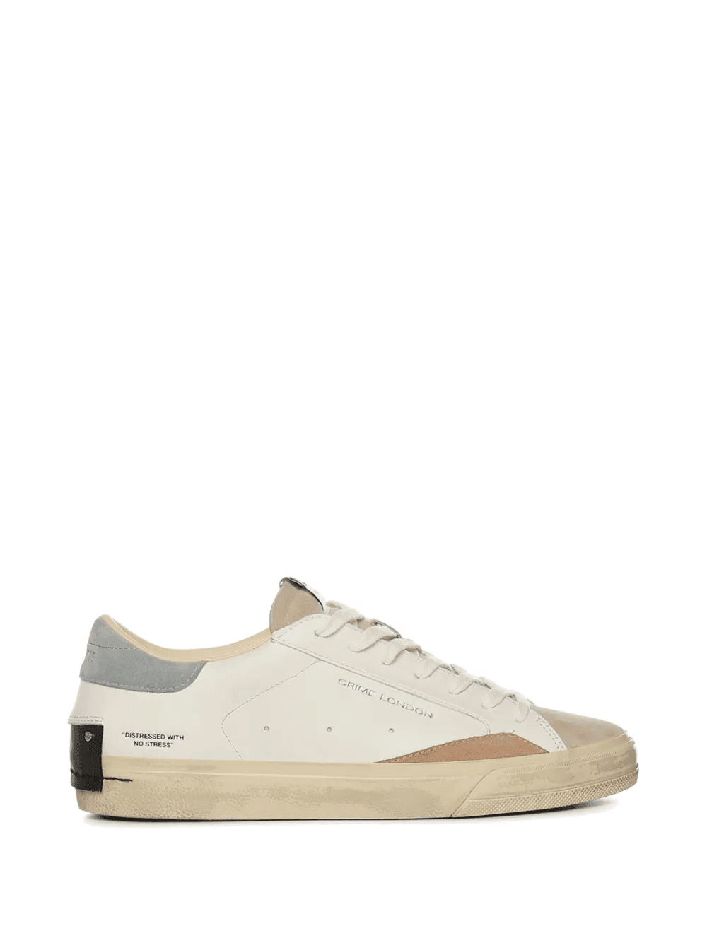 Distressed 2.0 leather sneakers - Image 1