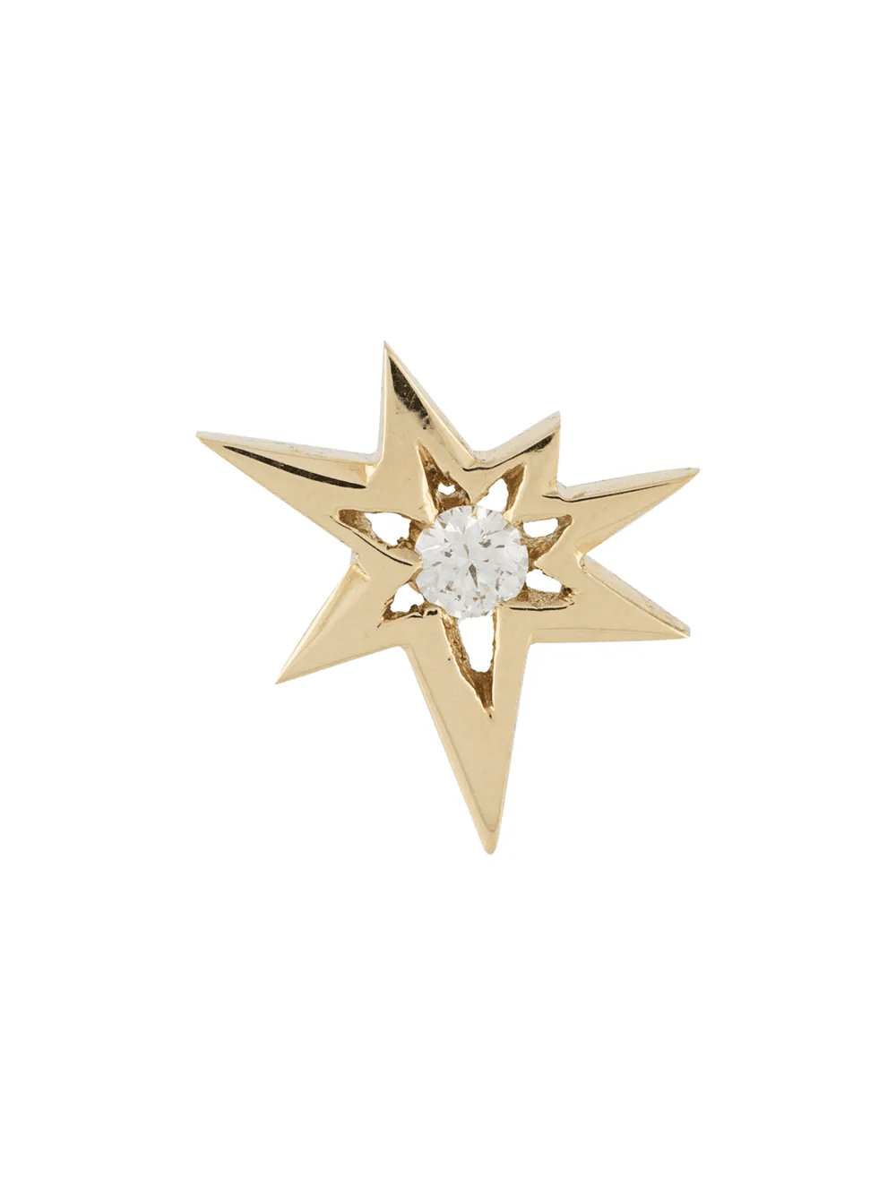 18kt yellow gold diamond Bang right stud earring - Image 1