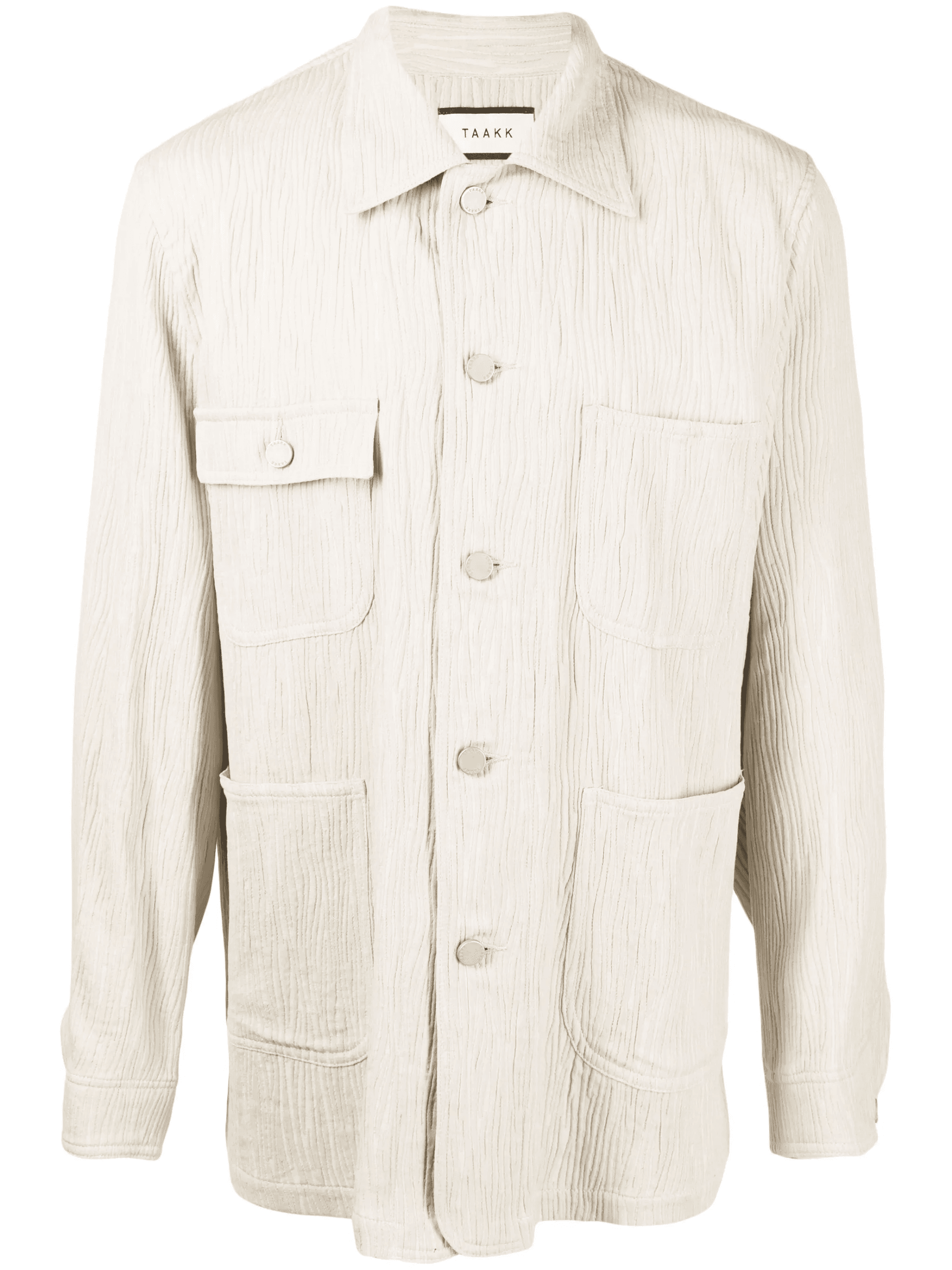 textured-effect shirt jacket - Image 1