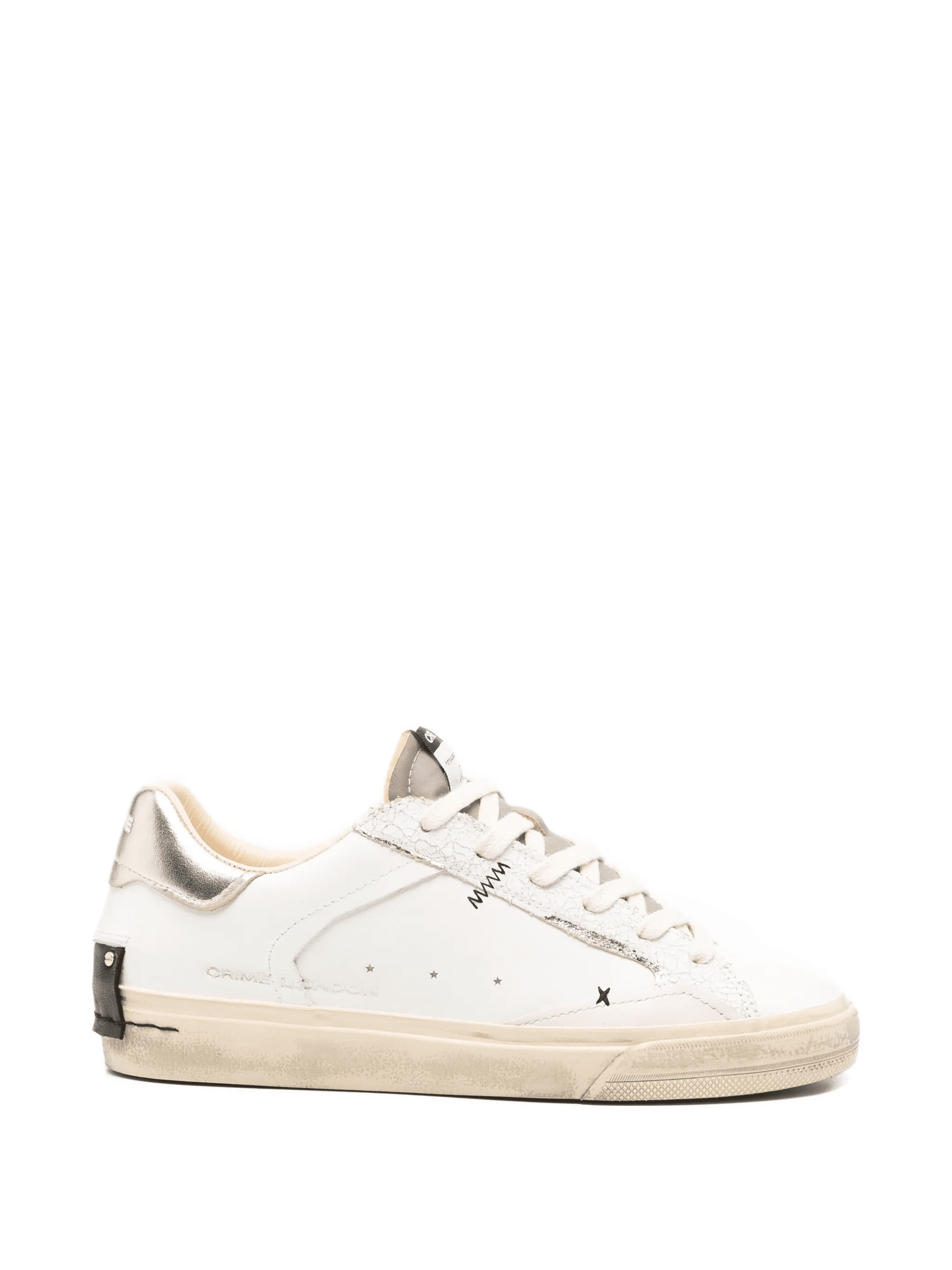distressed-effect low-top sneakers - Image 1