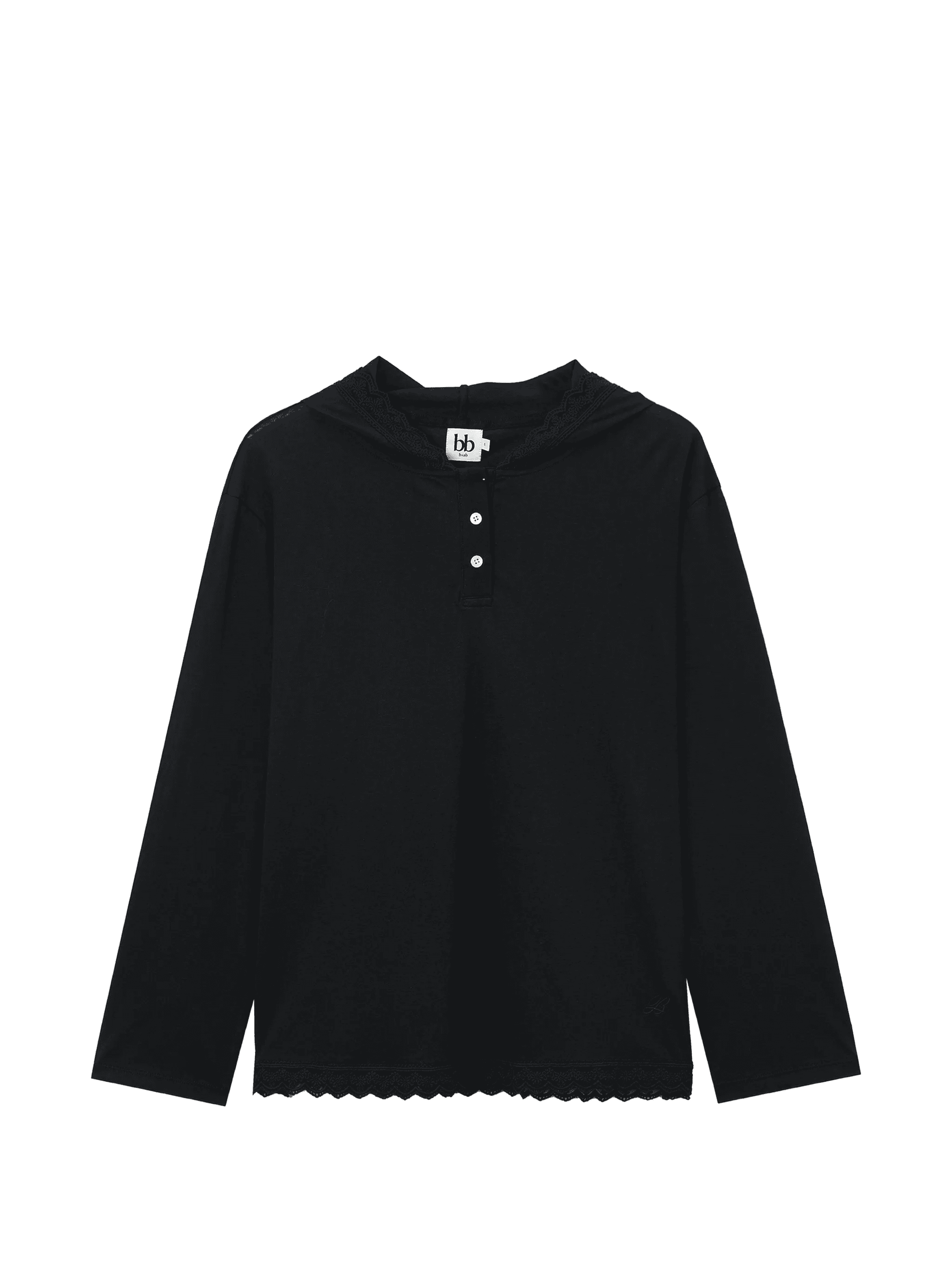 lacetrom hooded hoodie - Image 1