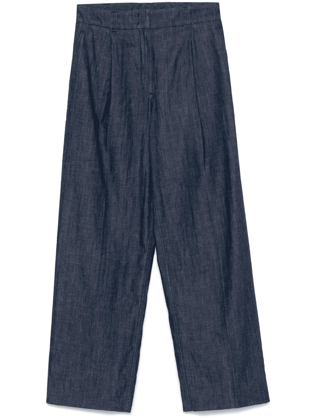 chambray wide-leg jeans - Image 1