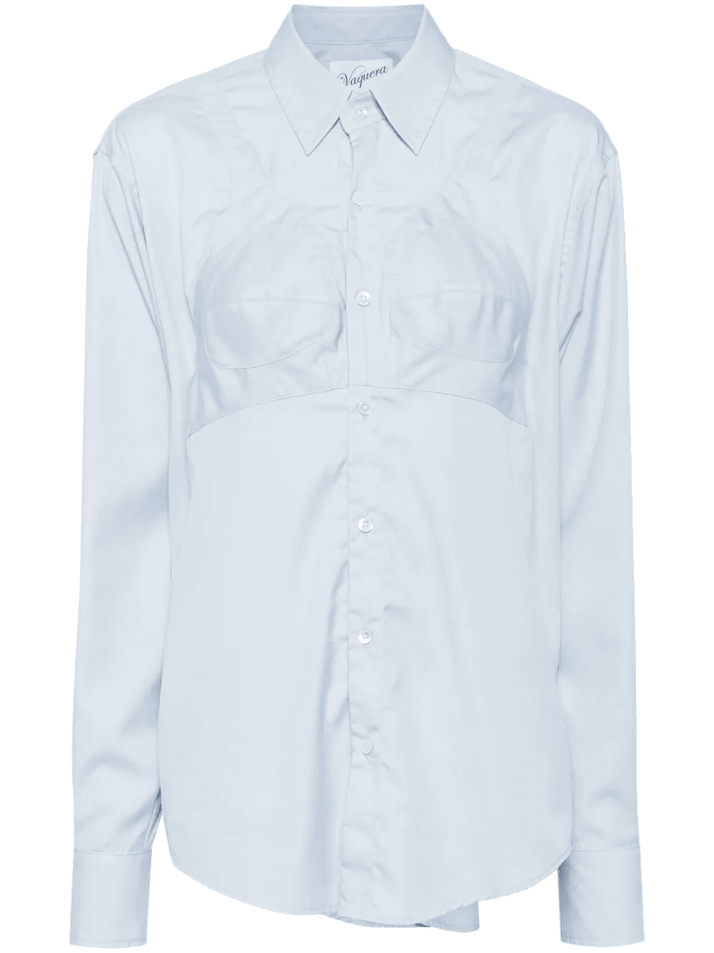 bra-detail cotton shirt - Image 1