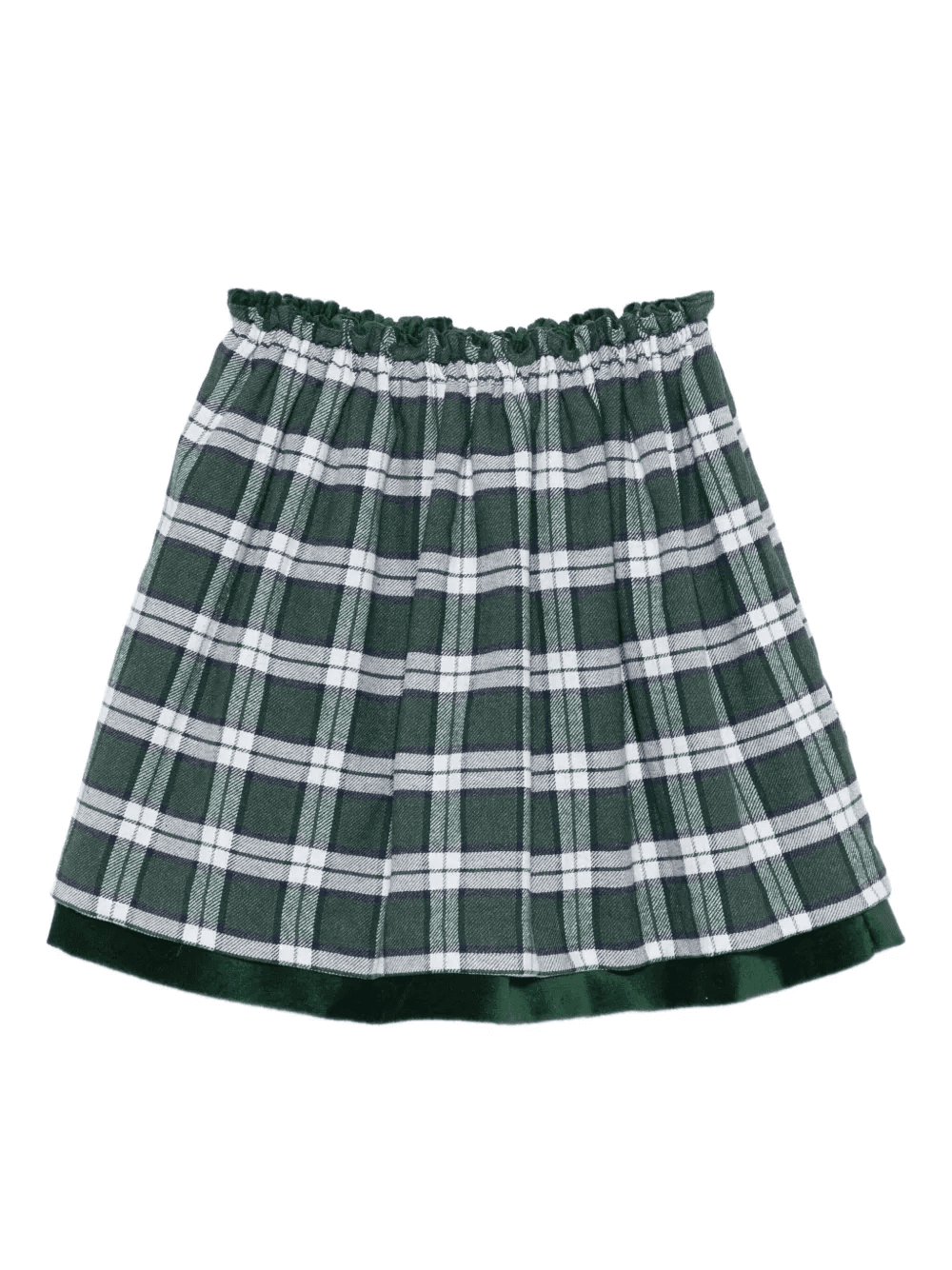 plaid-pattern skirt - Image 1