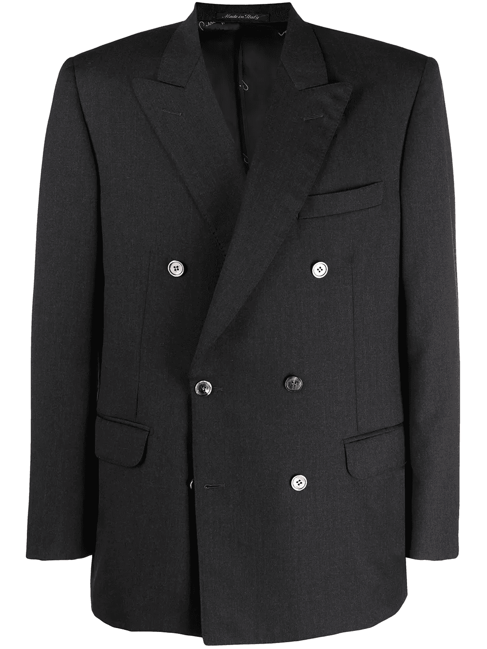 1980s peak lapels double-breasted blazer - Image 1