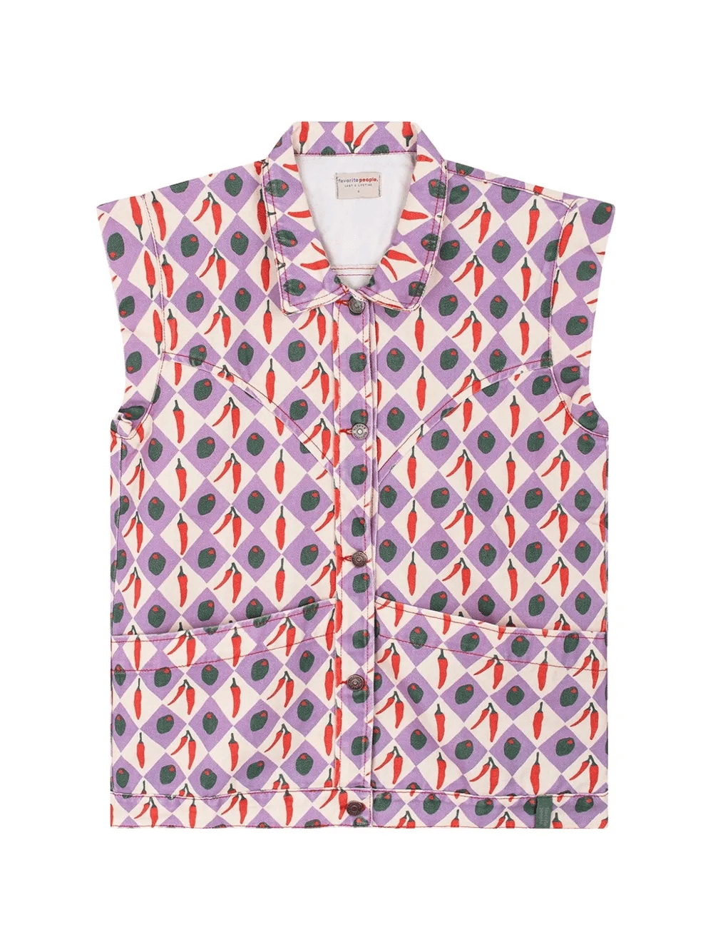 Formaggio buttoned vest - Image 1