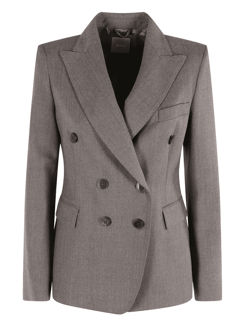 double-breasted herringbone jacket - Image 1